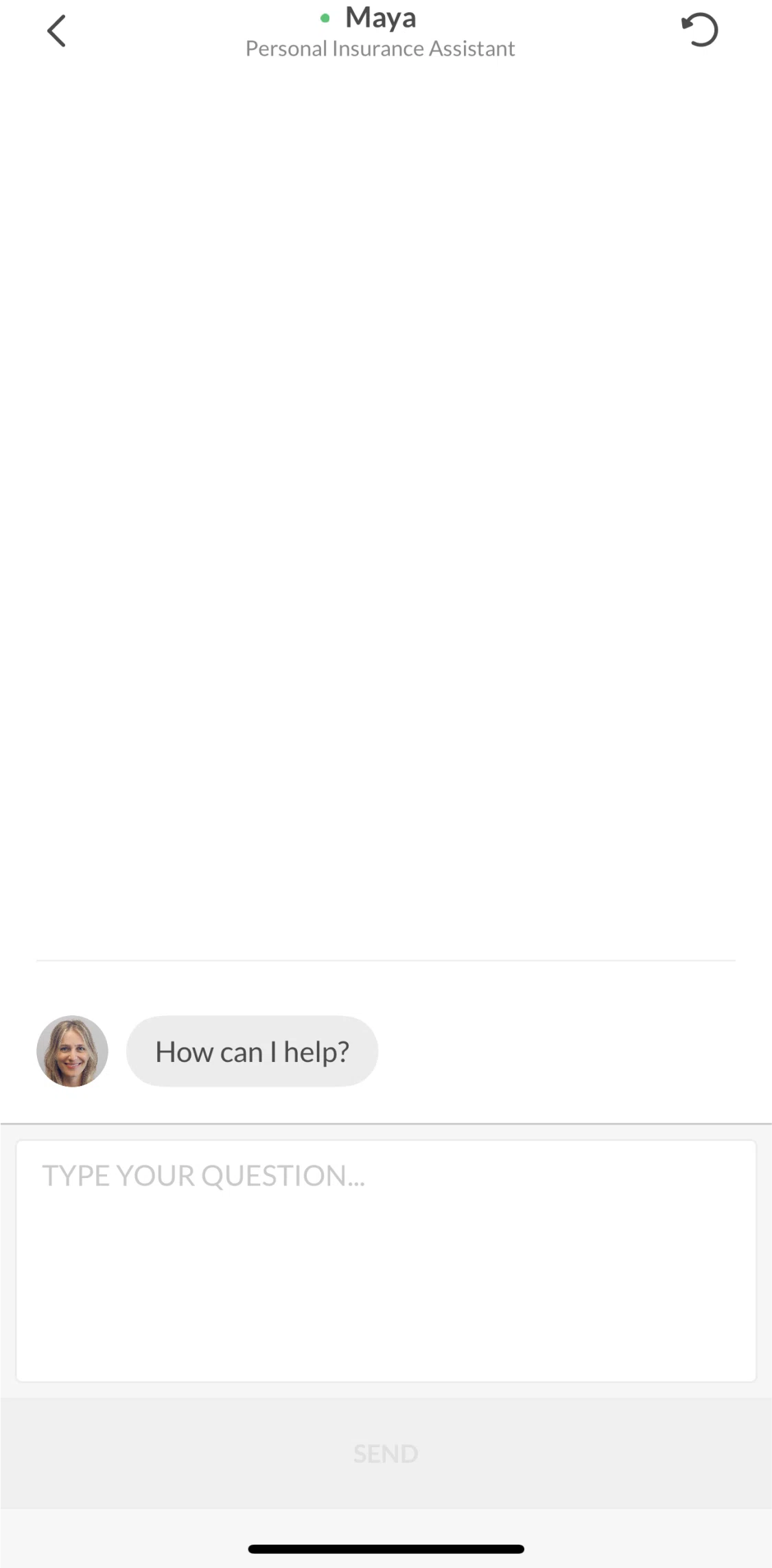Lemonade Insurance Screen screen in the Cancelling a policy via AI Chatbot flow