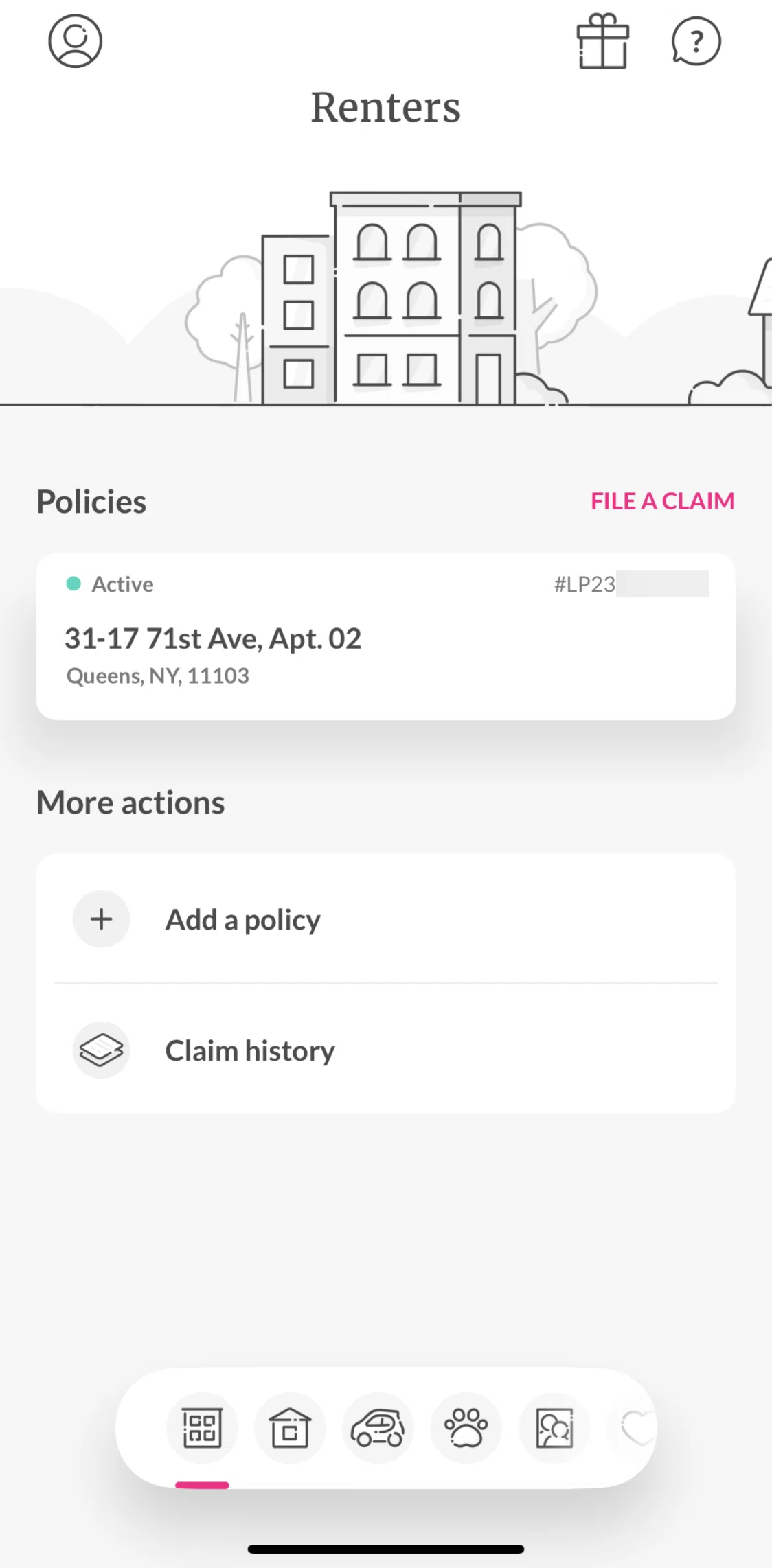 Lemonade Insurance Screen screen in the Inviting friends flow
