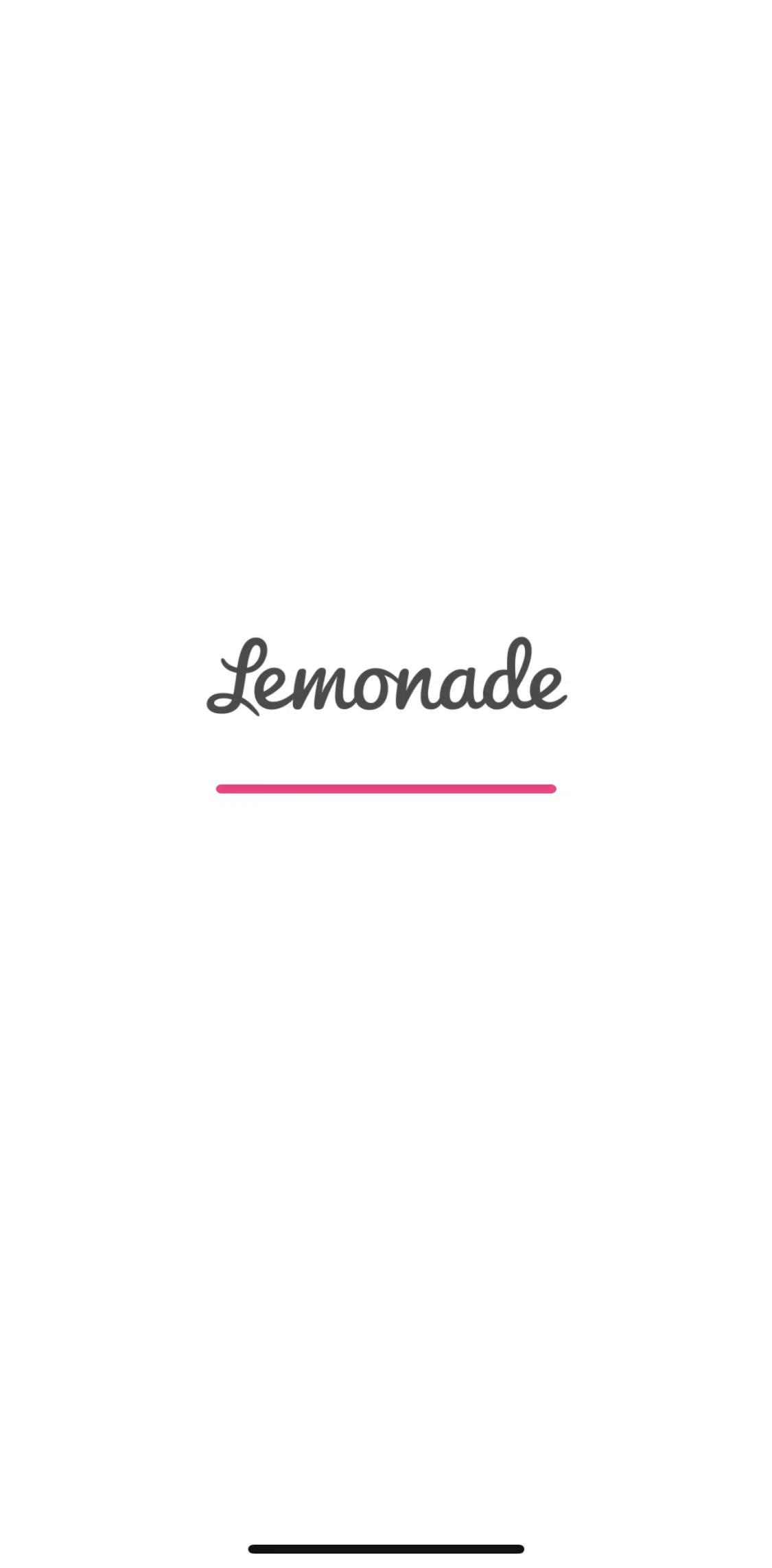 Lemonade Insurance Screen screen in the Logging in flow