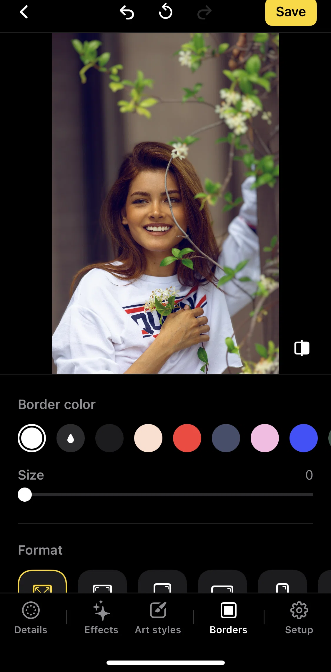 Lensa AI Screen screen in the Reordering photo editor setup flow
