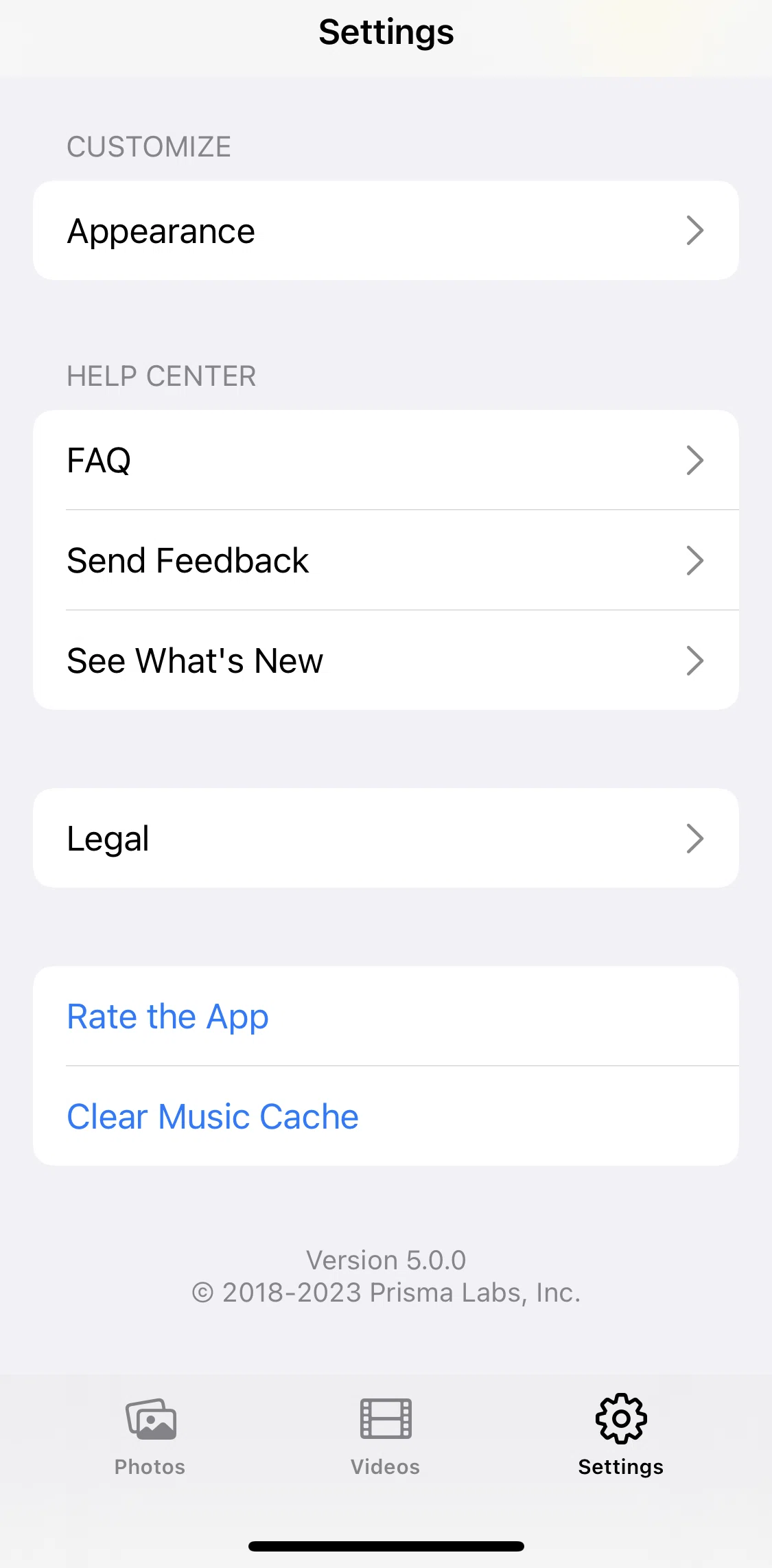 Lensa AI Screen screen in the Switching to dark mode flow