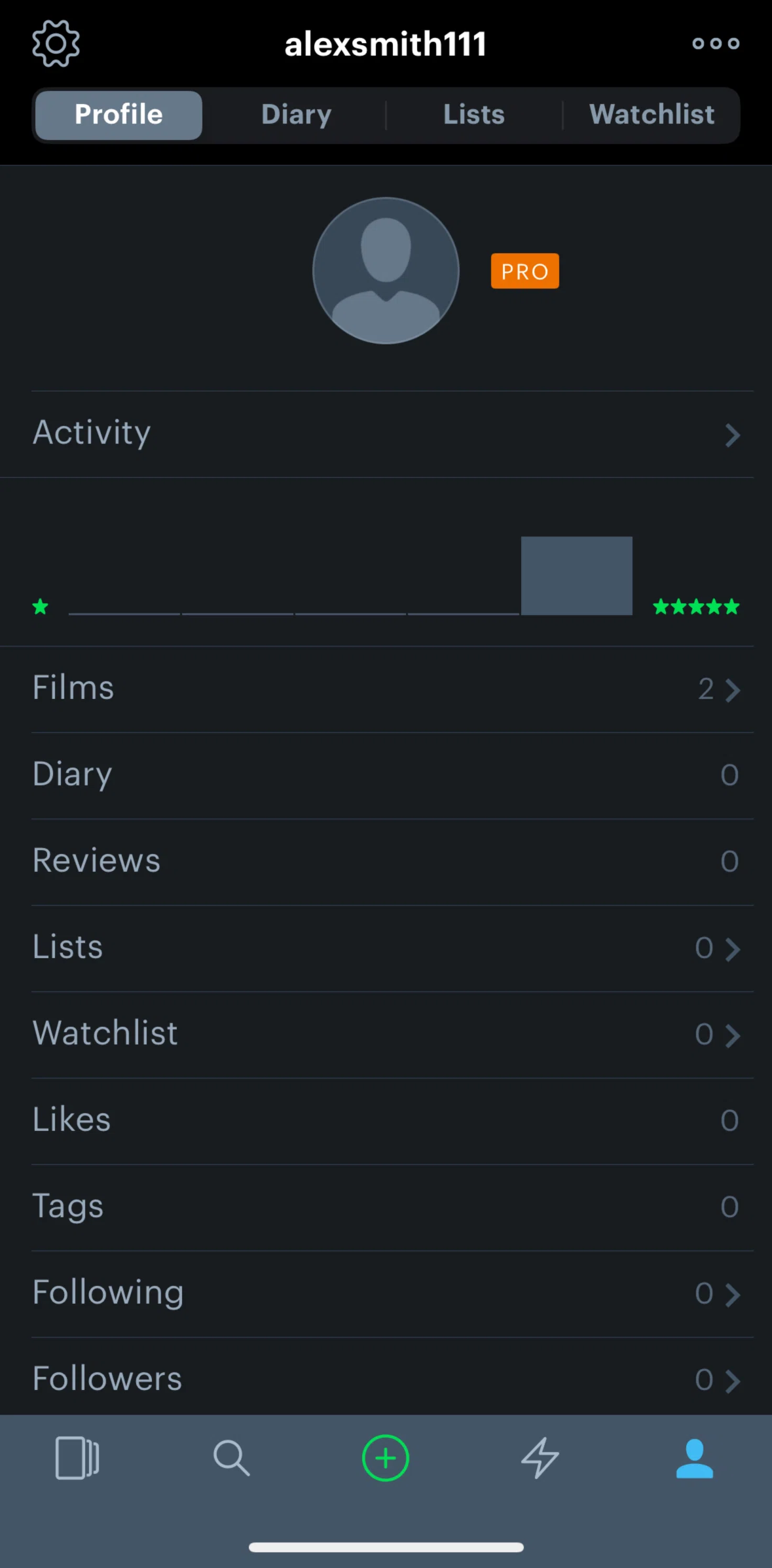 Letterboxd Screen screen in the Settings flow