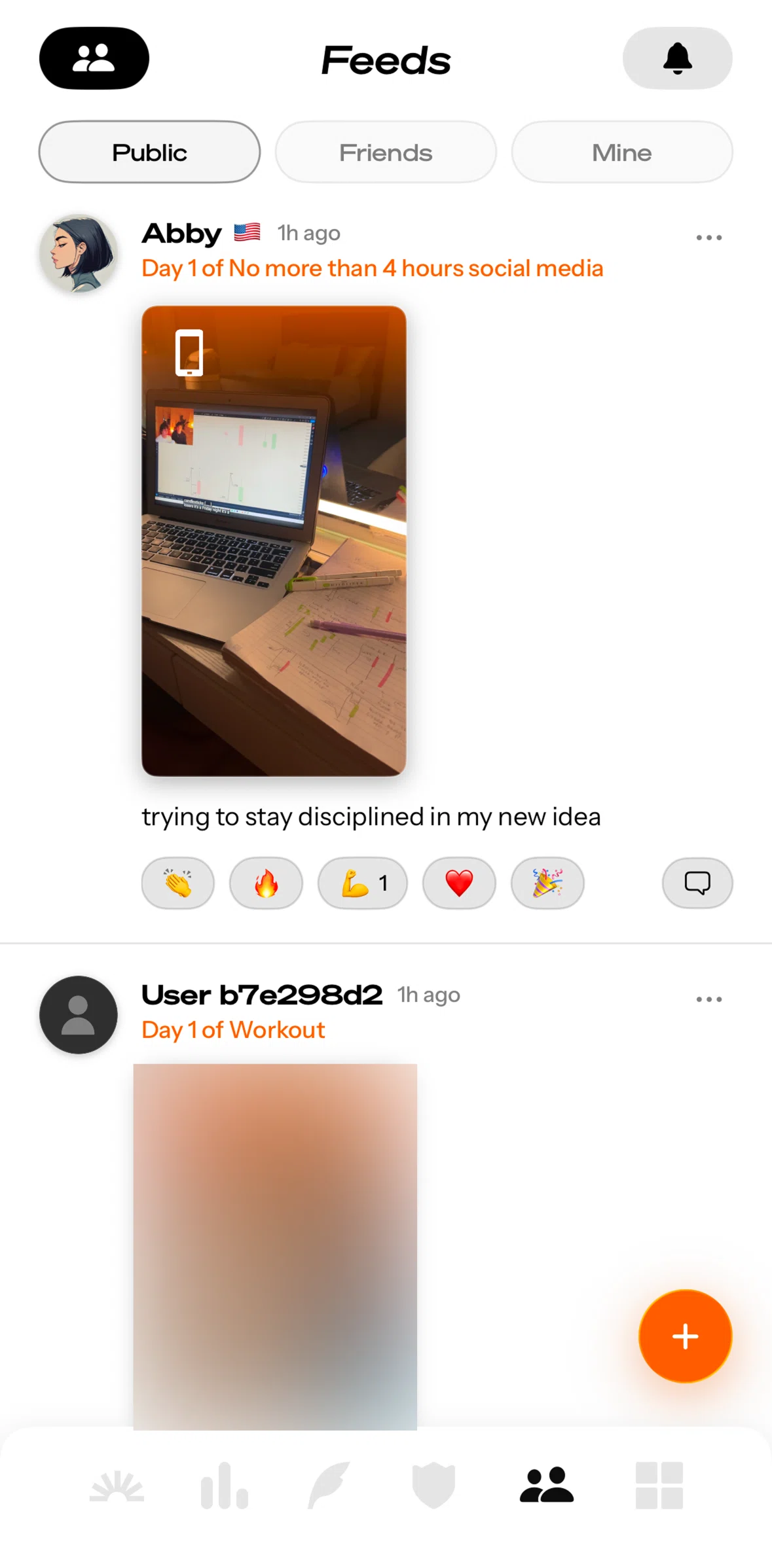 Life Reset Screen screen in the Commenting on a progress flow