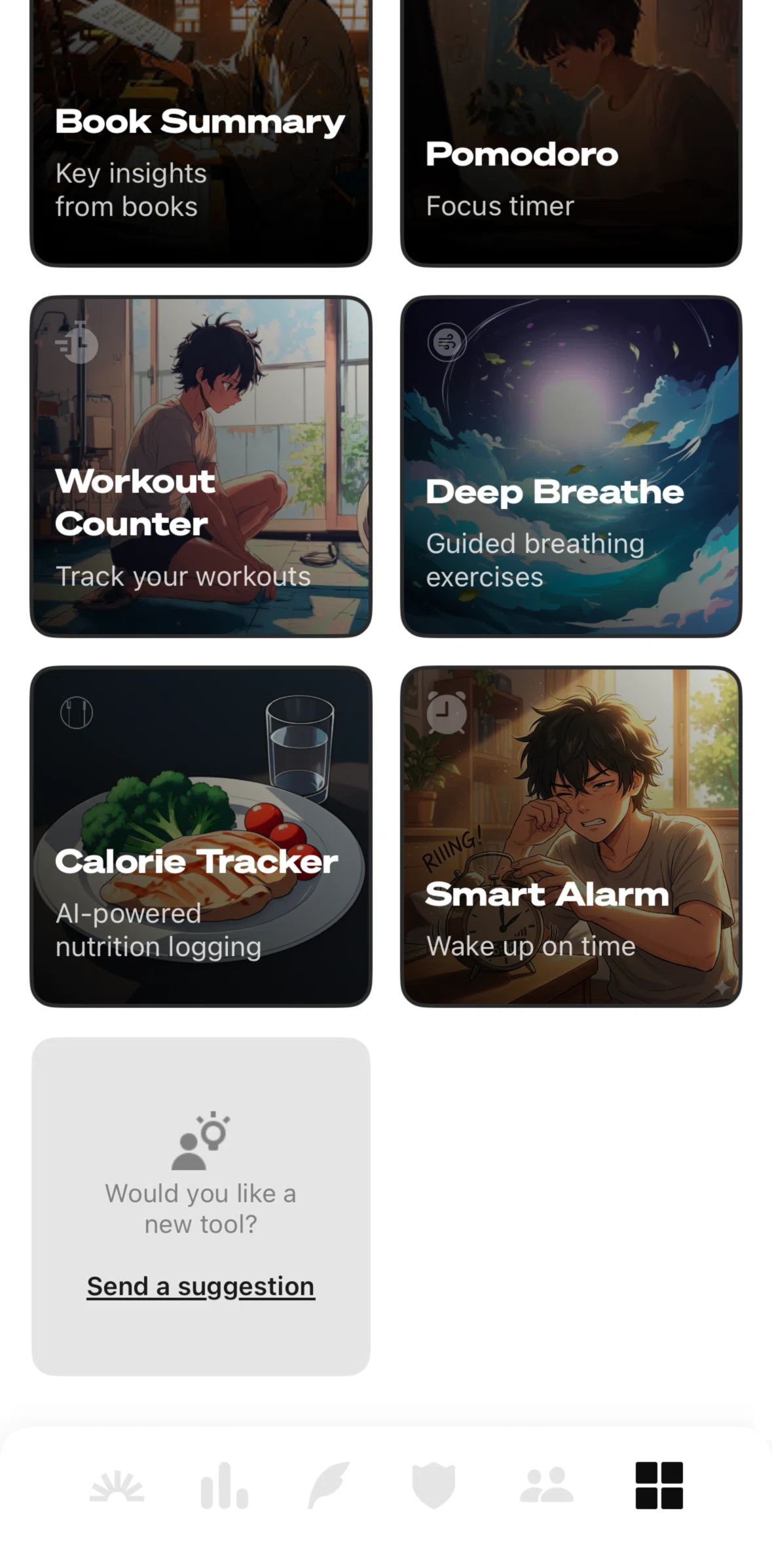 Life Reset Screen screen in the Completing a breathing exercise flow