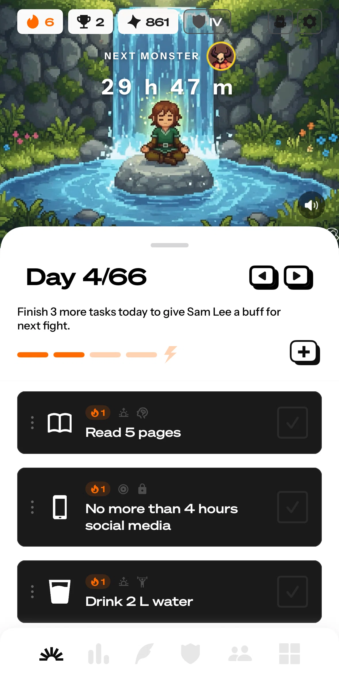 Life Reset Screen screen in the Profile (character mode) flow