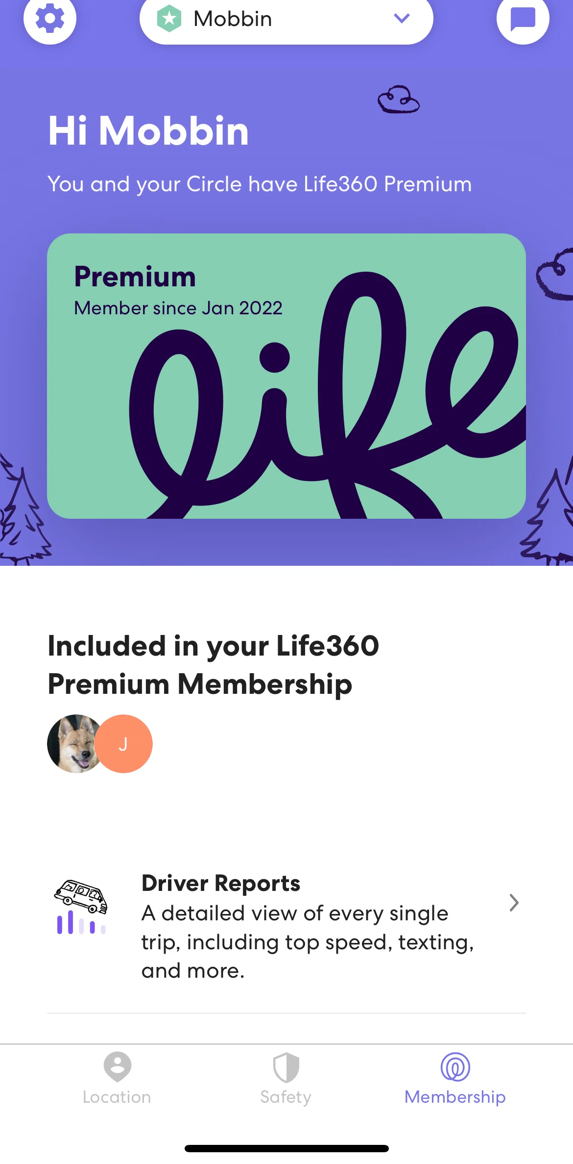 Life360 Screen screen in the Membership flow