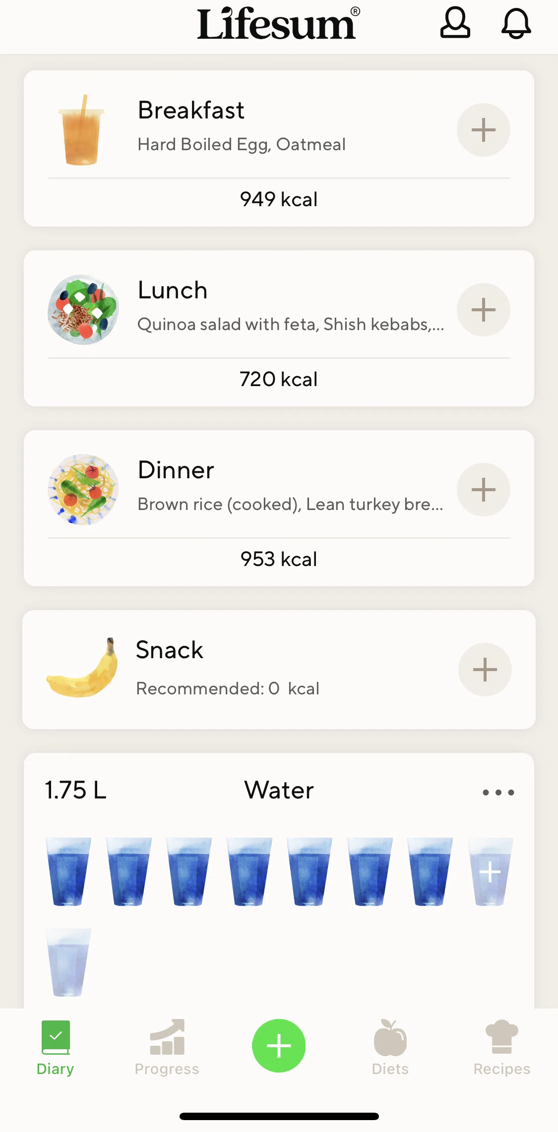 Lifesum Screen screen in the Meal detail flow