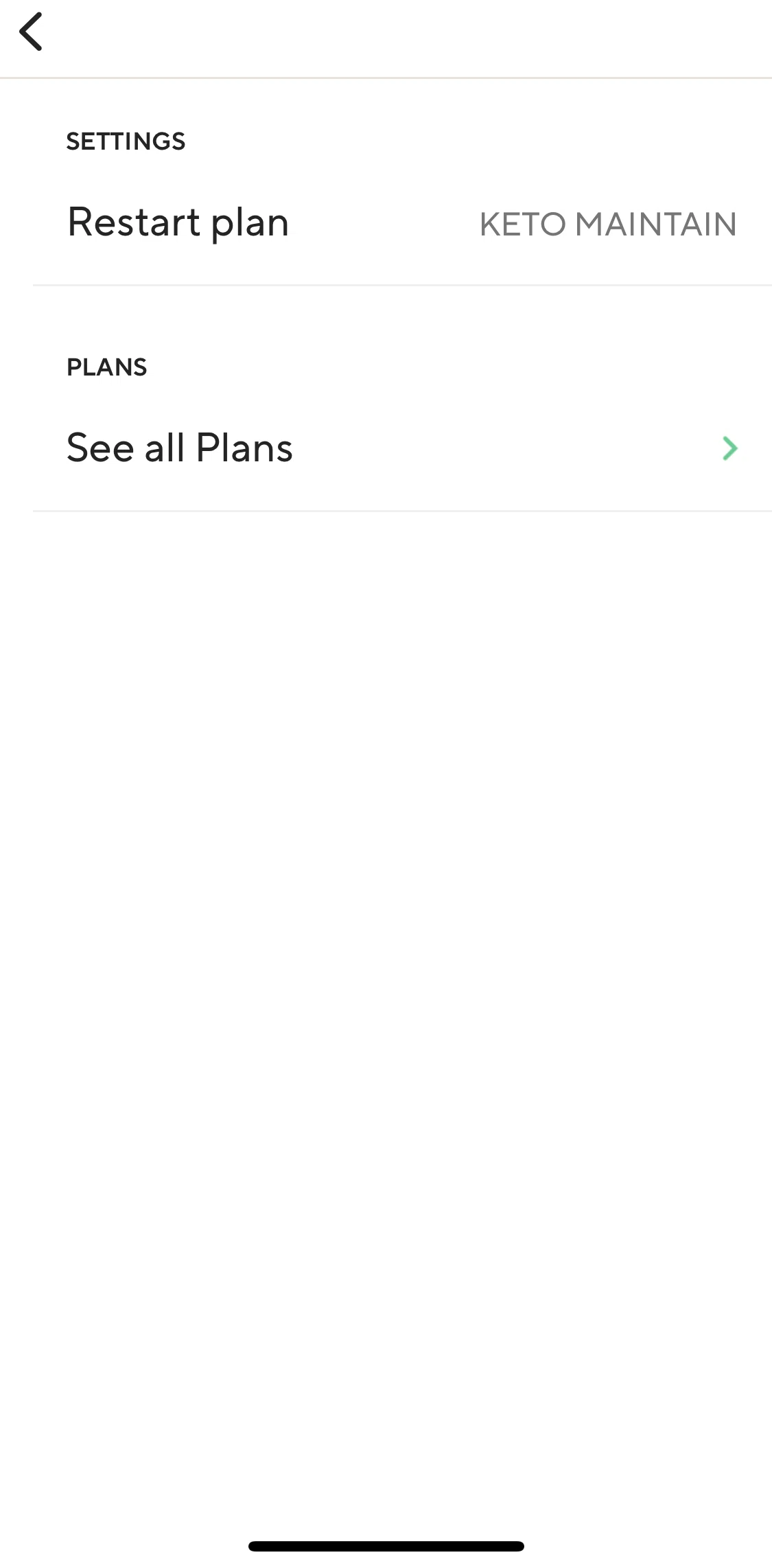 Lifesum Screen screen in the See all plans flow