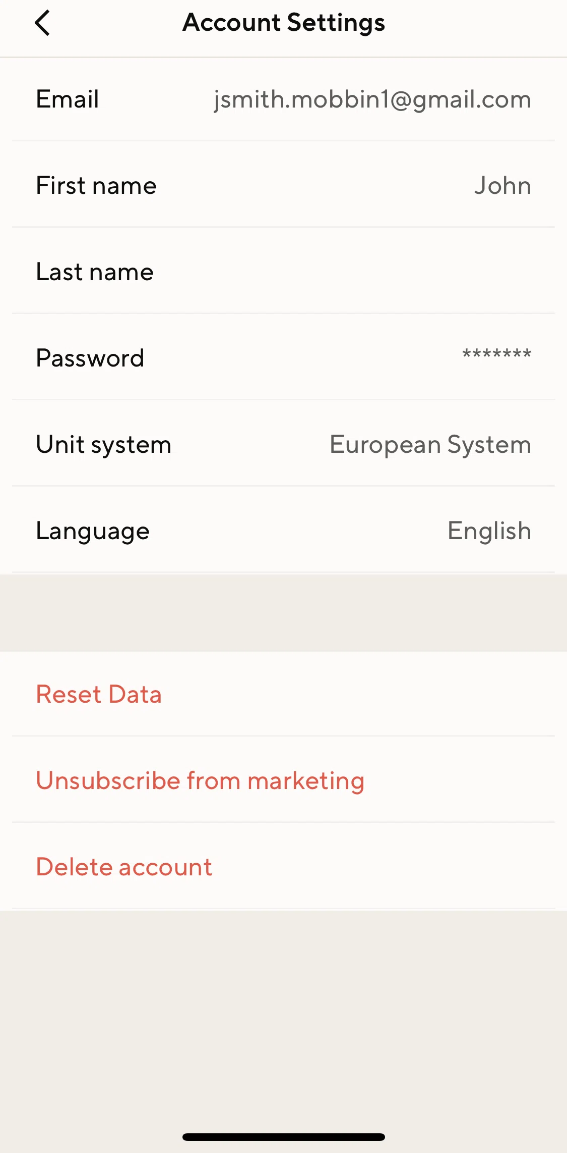 Lifesum Screen screen in the Unsubscribing from marketing flow