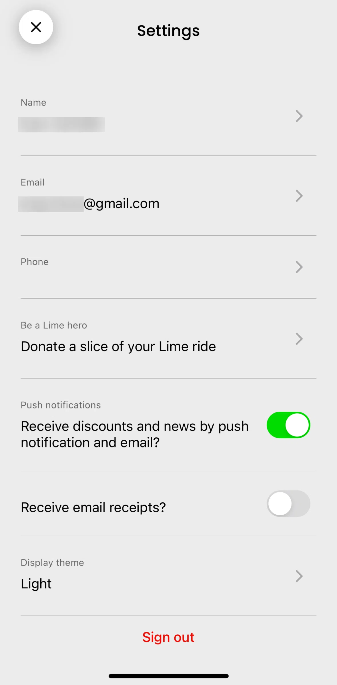 Lime Screen screen in the Edit name flow