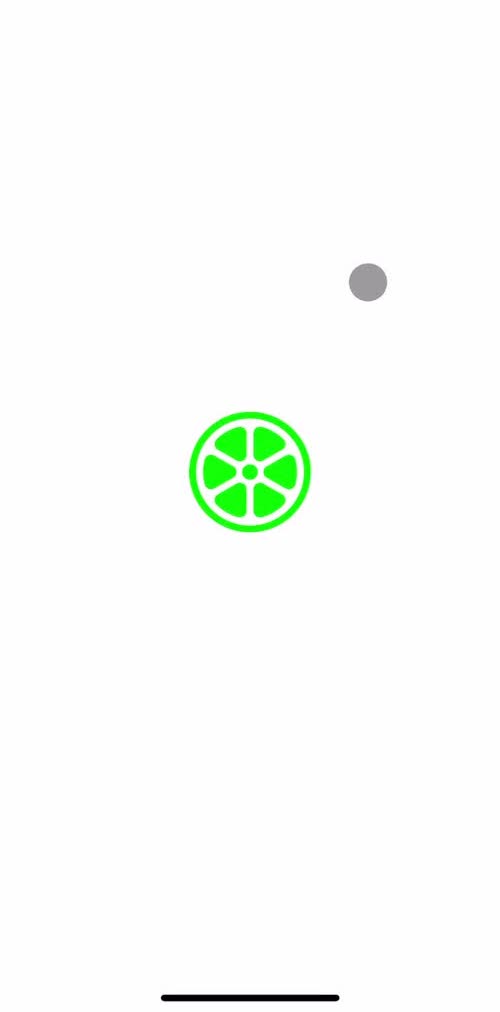 Lime Splash screen screen in the Onboarding flow