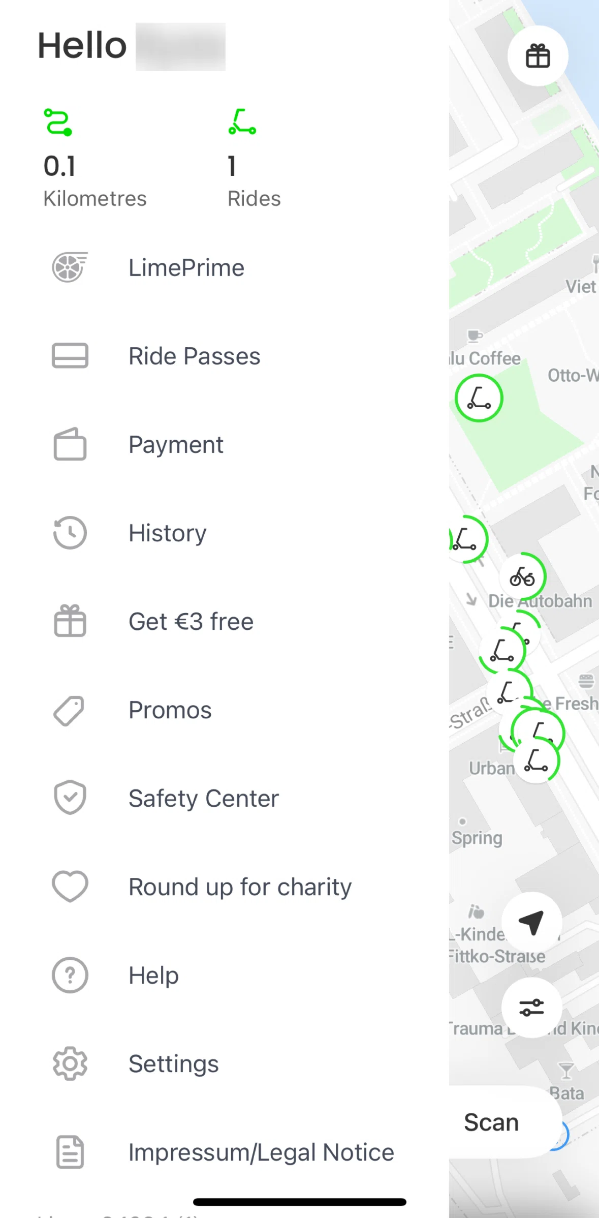 Lime Screen screen in the Payment flow
