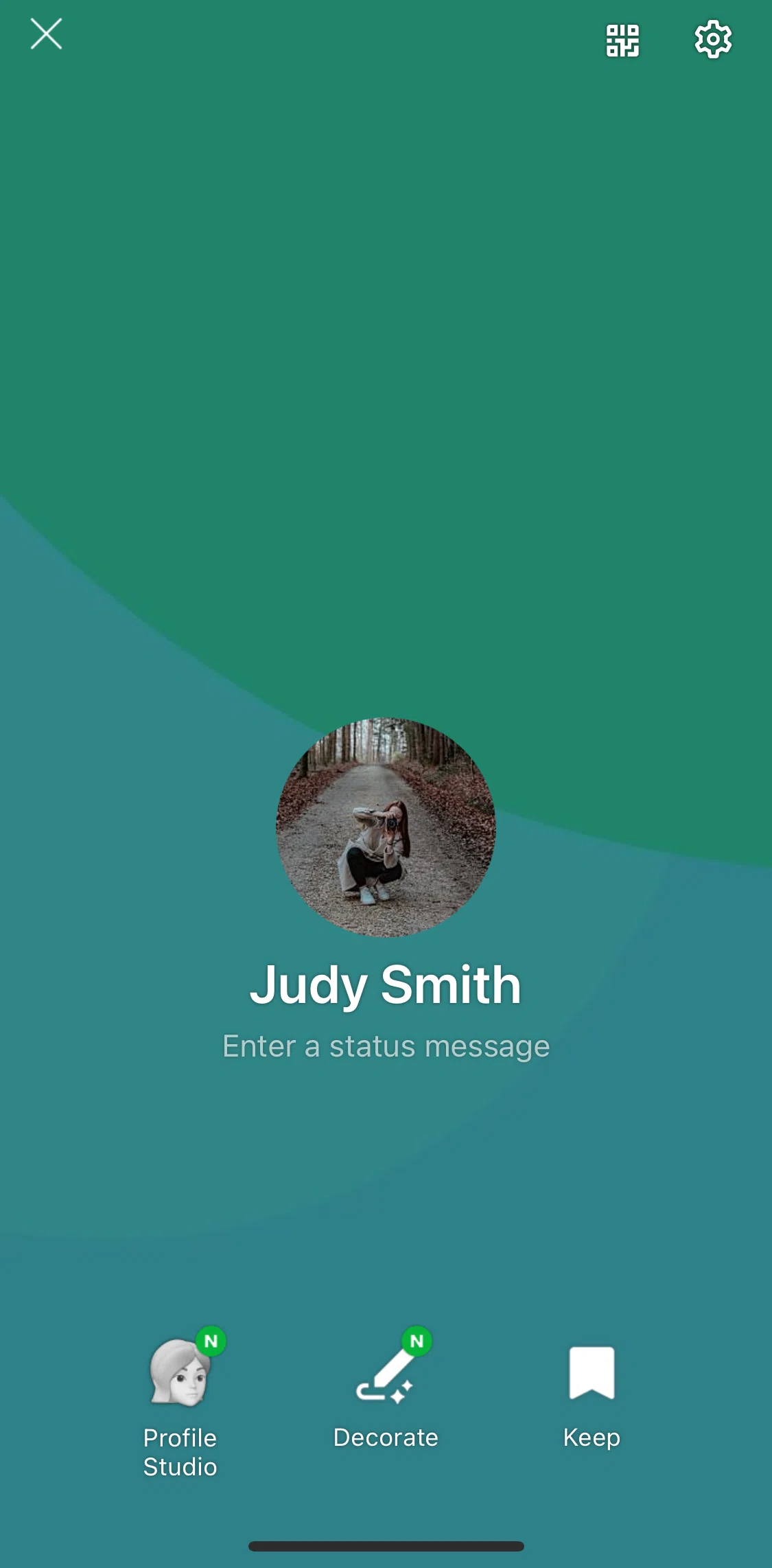 LINE Screen screen in the Editing avatar flow