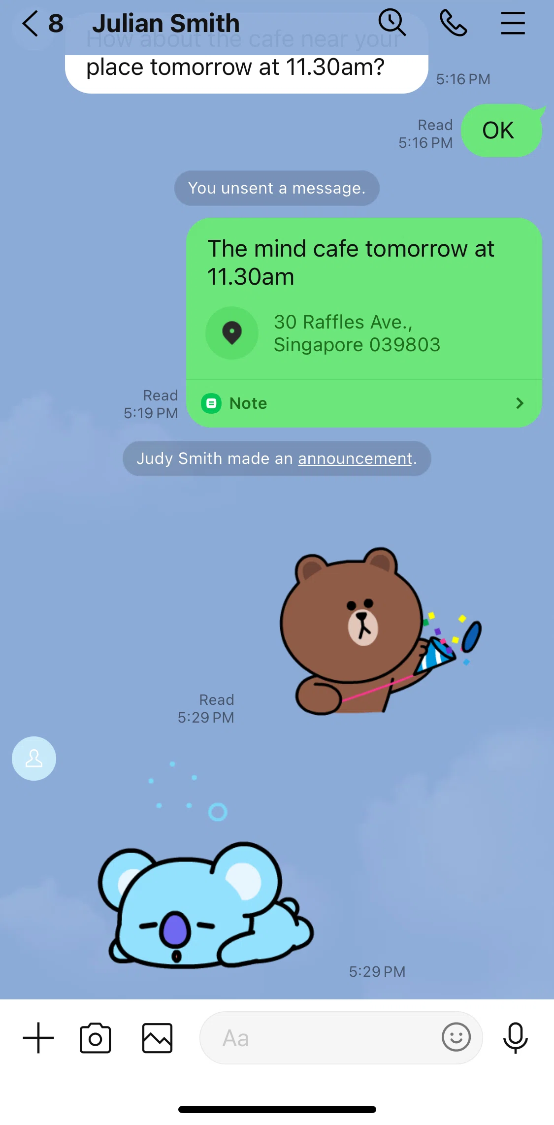 LINE Screen screen in the Upload flow