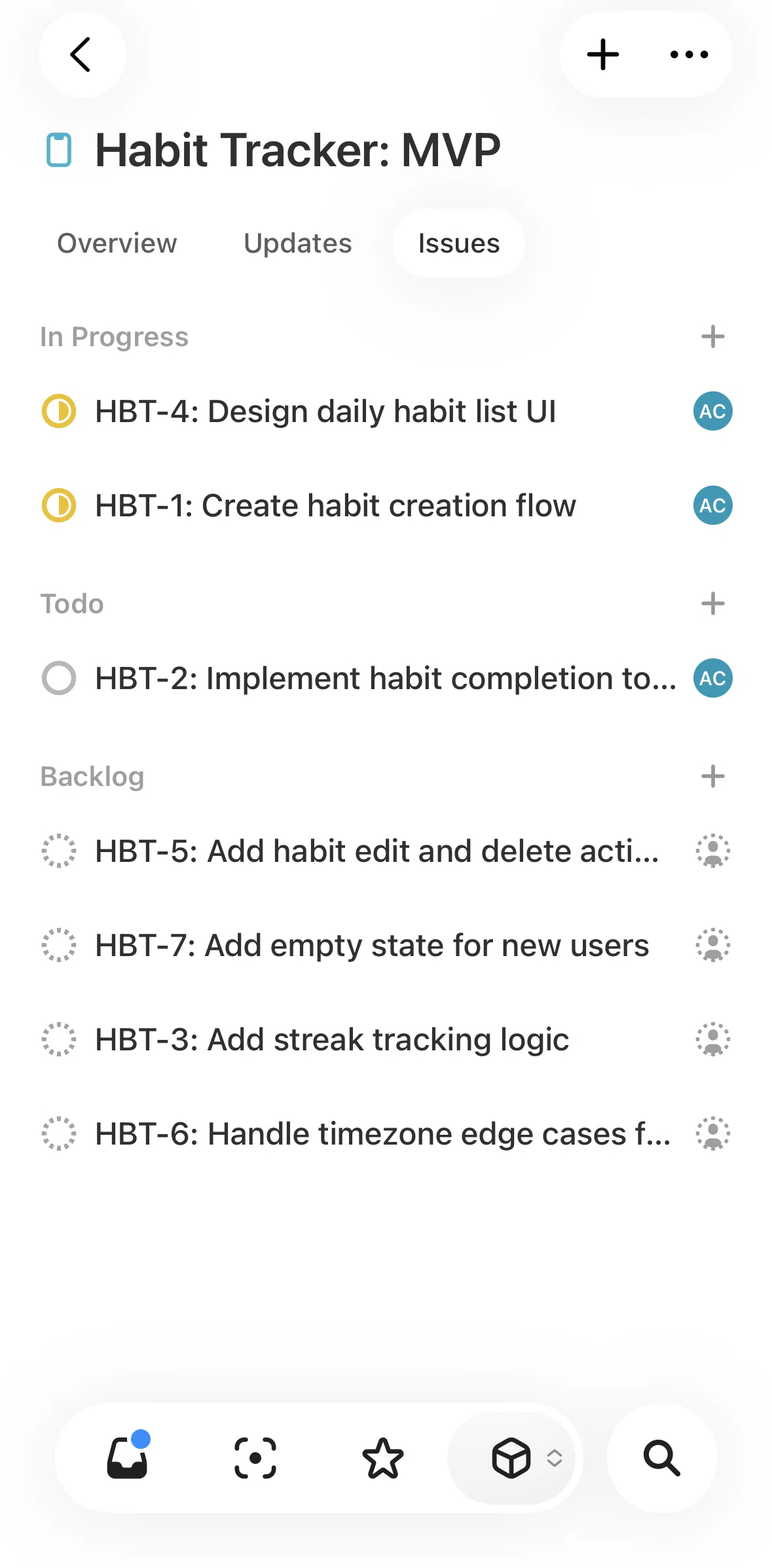 Linear Mobile Screen screen in the Changing display options flow