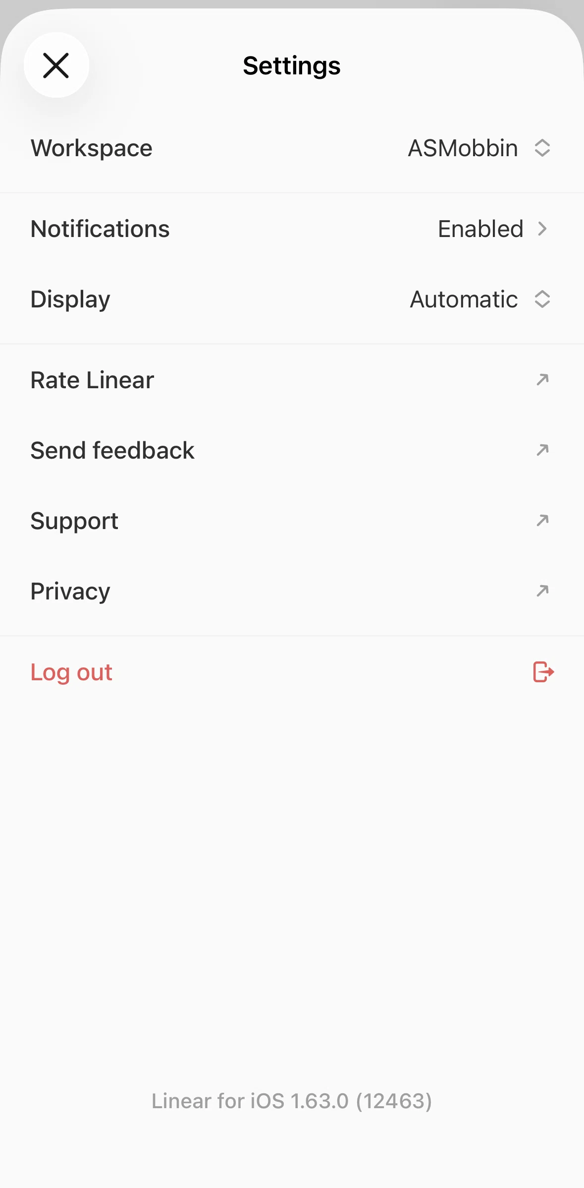 Linear Mobile Screen screen in the Scheduling notifications flow