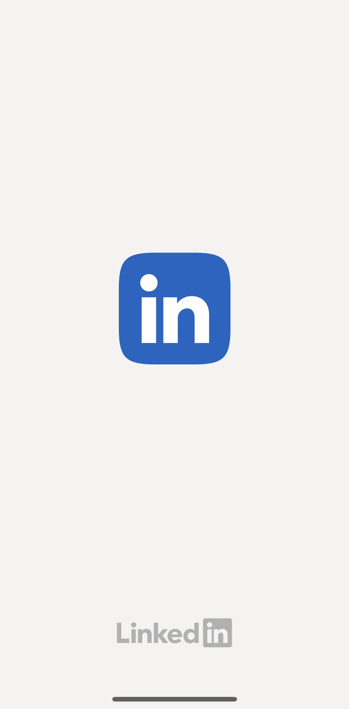 Linkedin Screen 1 screen in the Logging in flow