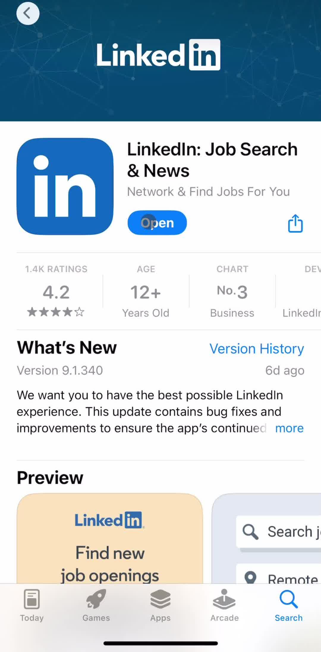 Linkedin Onboarding preview