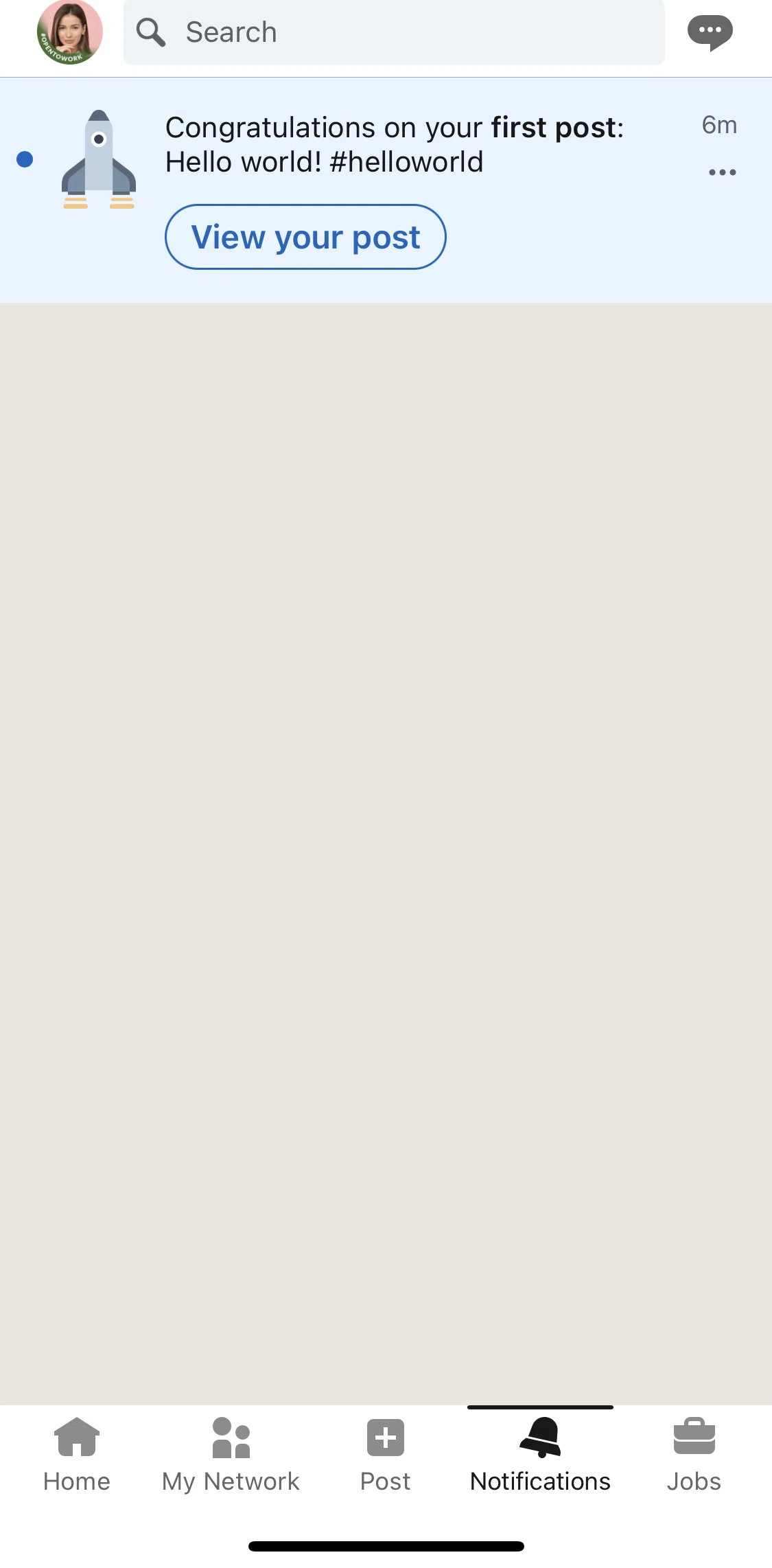 Linkedin Screen 1 screen in the Turning off notification updates flow