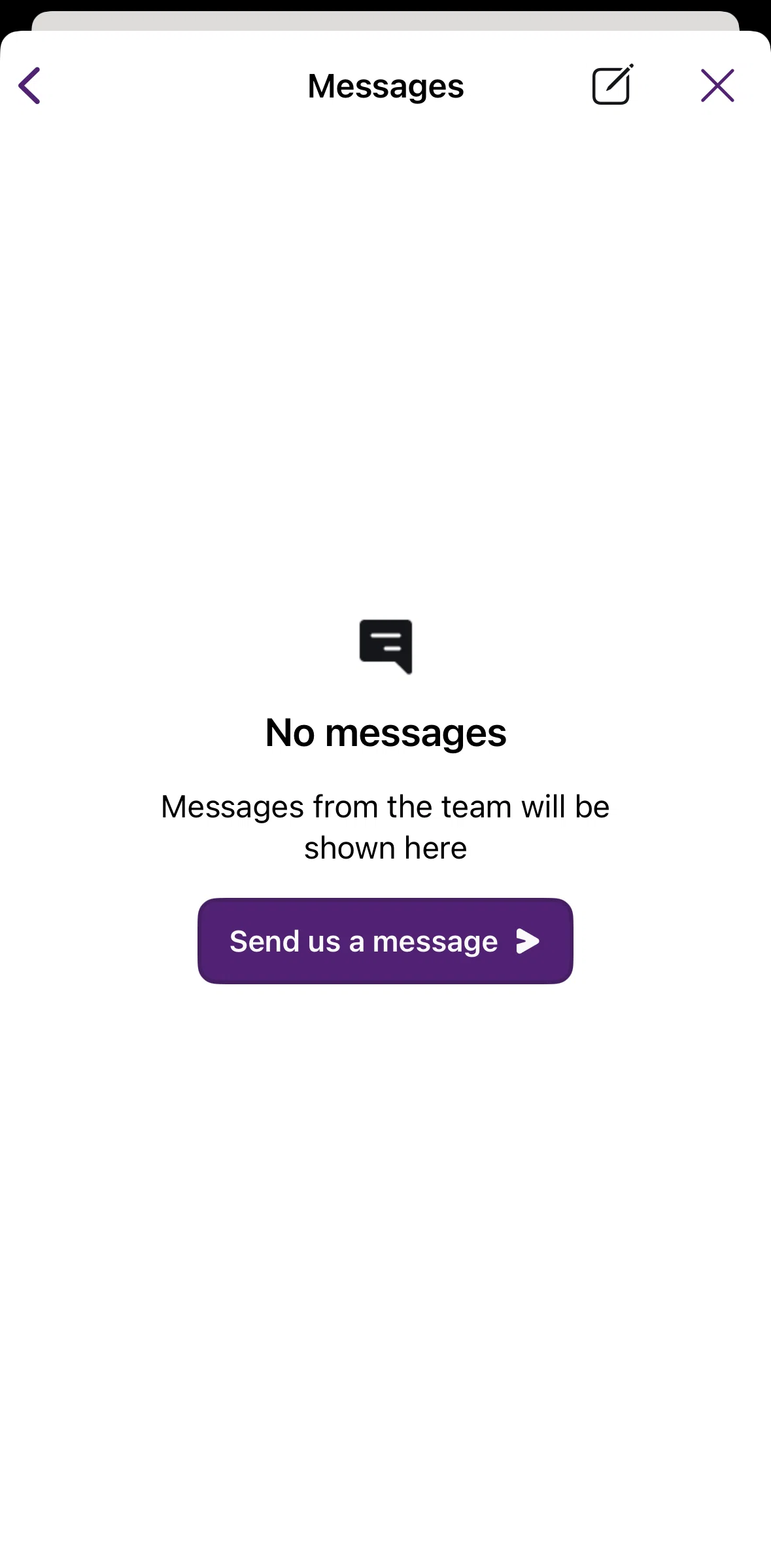 Linktree Screen screen in the Chatting with a support flow