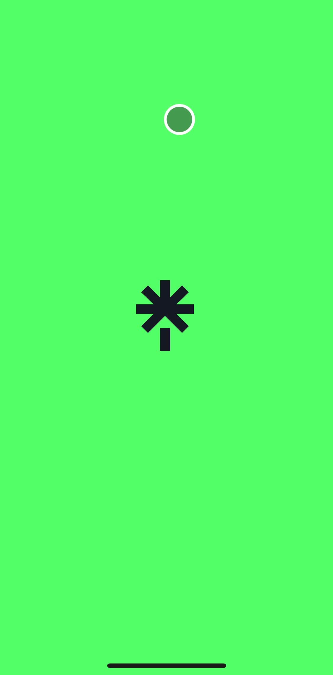 Linktree Splash screen screen in the Onboarding flow