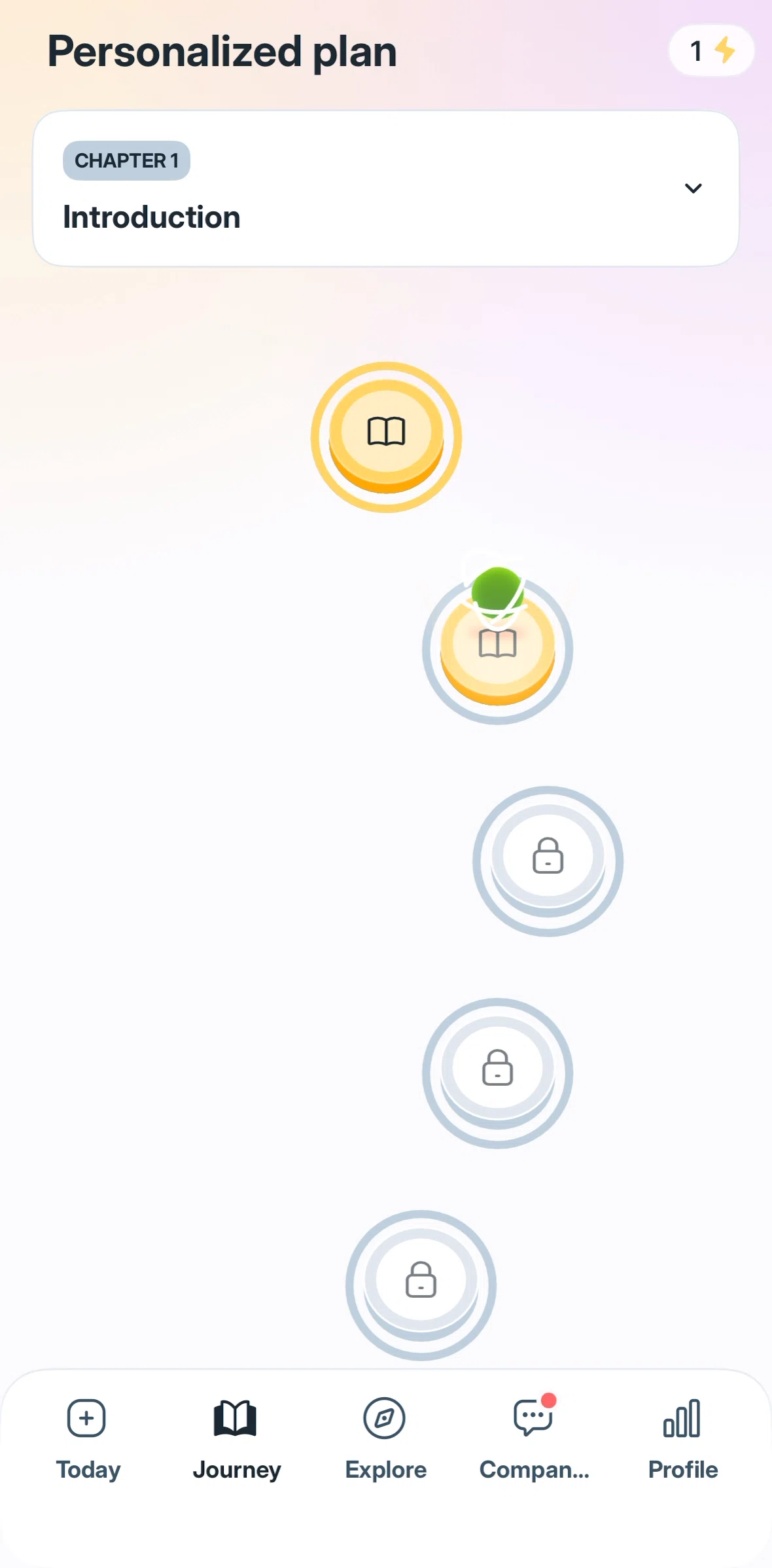 Liven Screen screen in the Journey flow