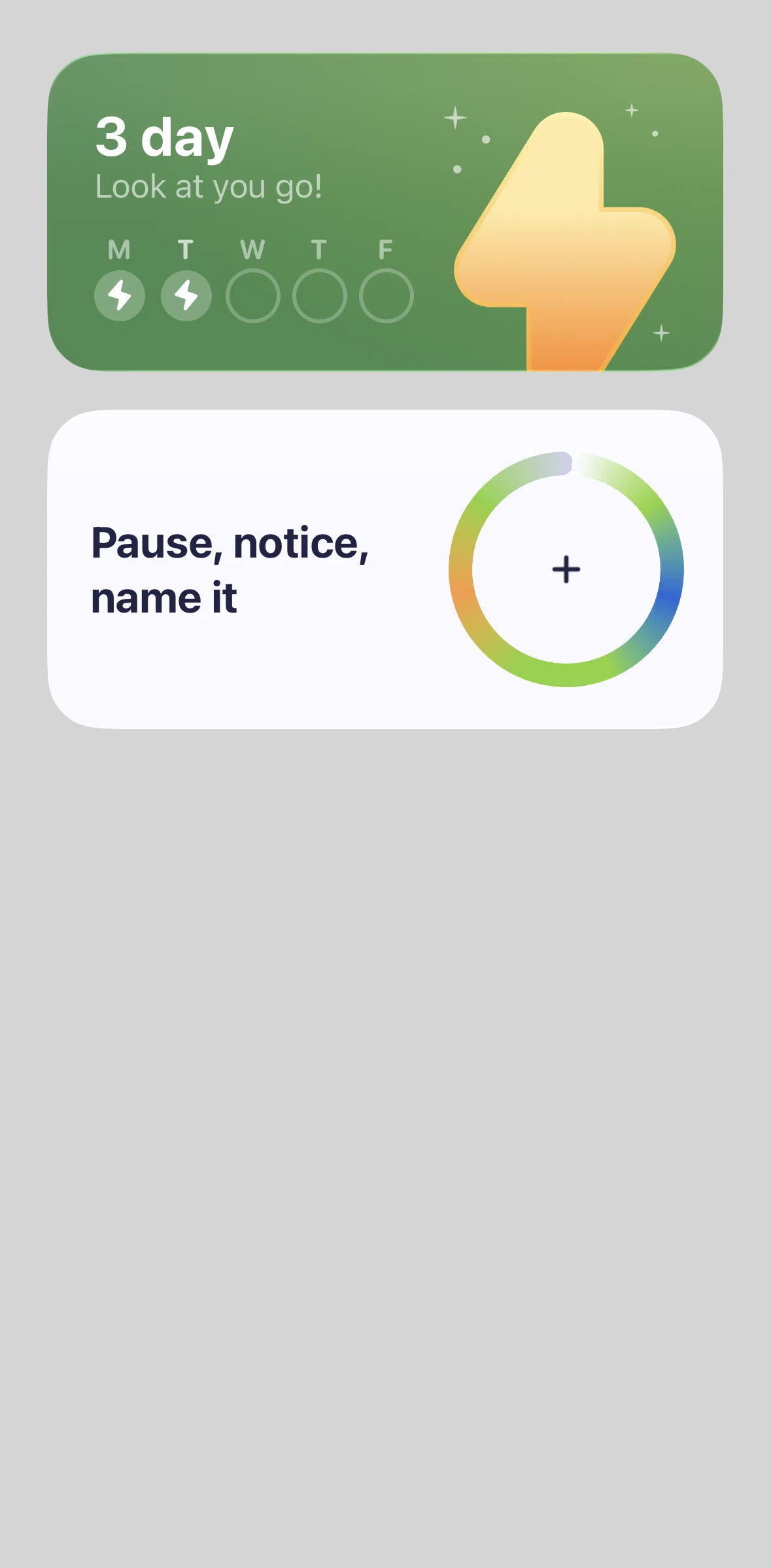 Liven Screen screen in the Widgets flow