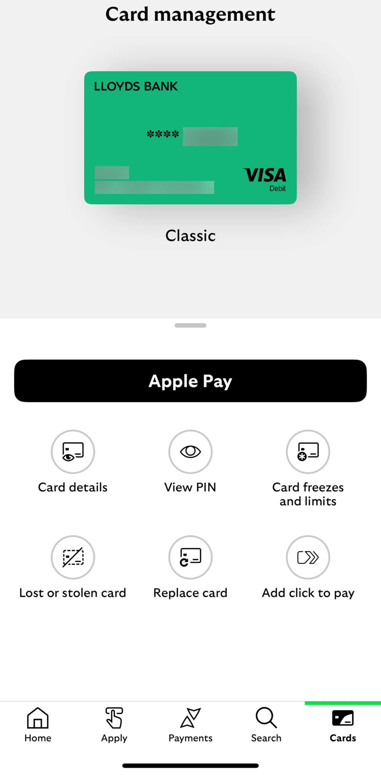Lloyds Mobile Banking Screen screen in the View PIN flow