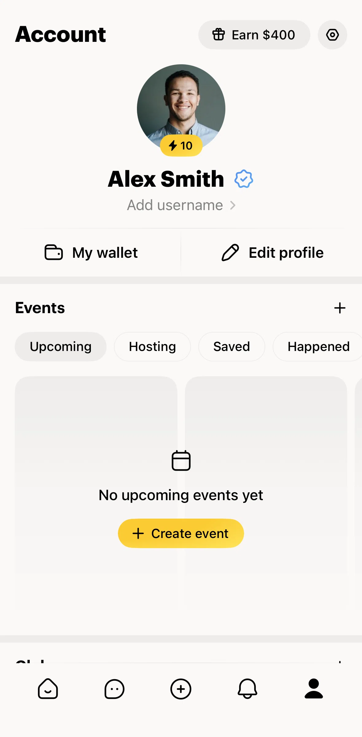 Locals Screen screen in the Your impact flow