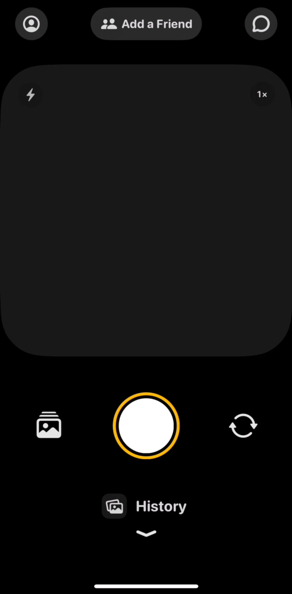 Locket Screen screen in the Camera flow