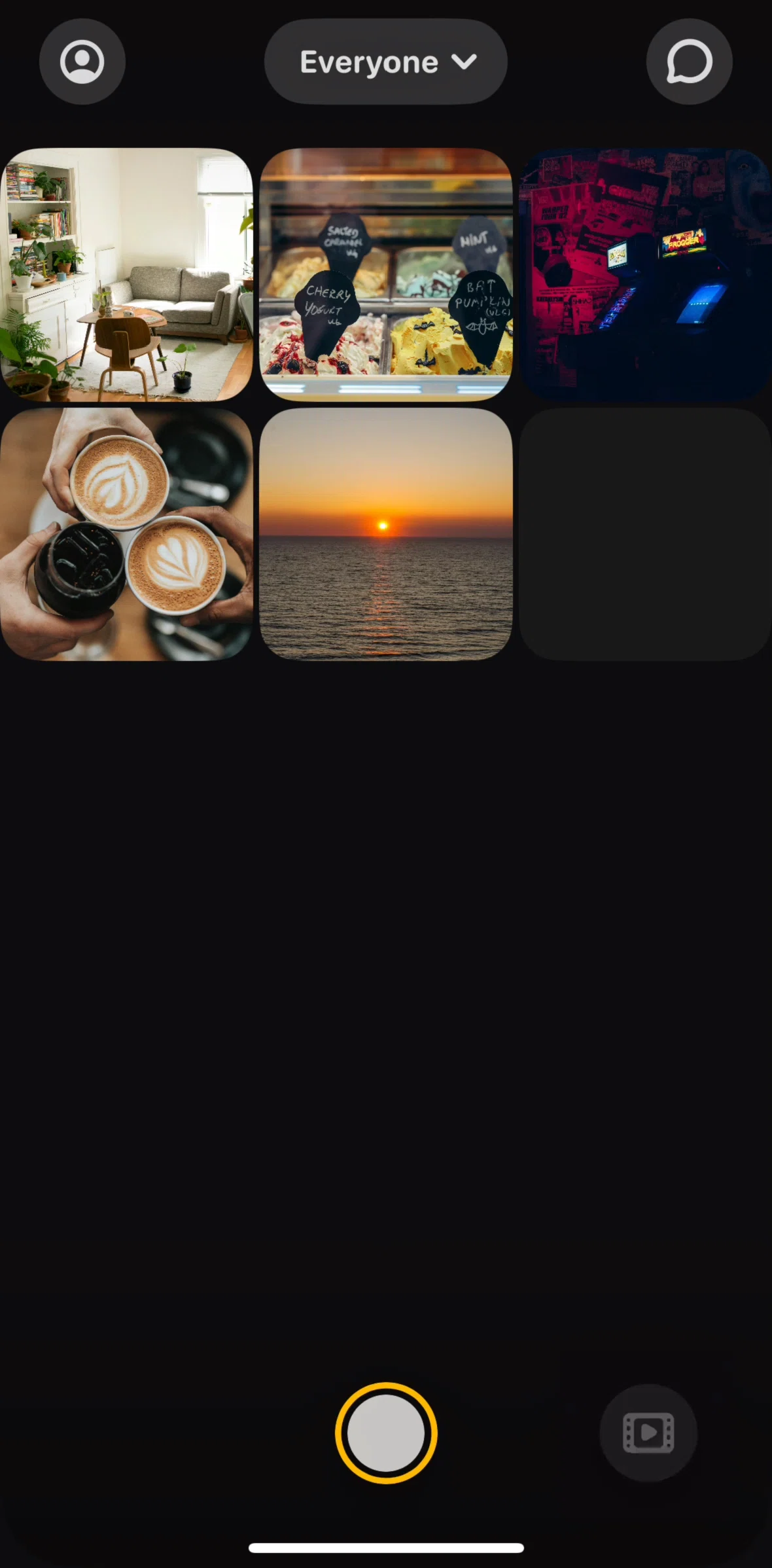 Locket Screen screen in the Generating a recap video flow