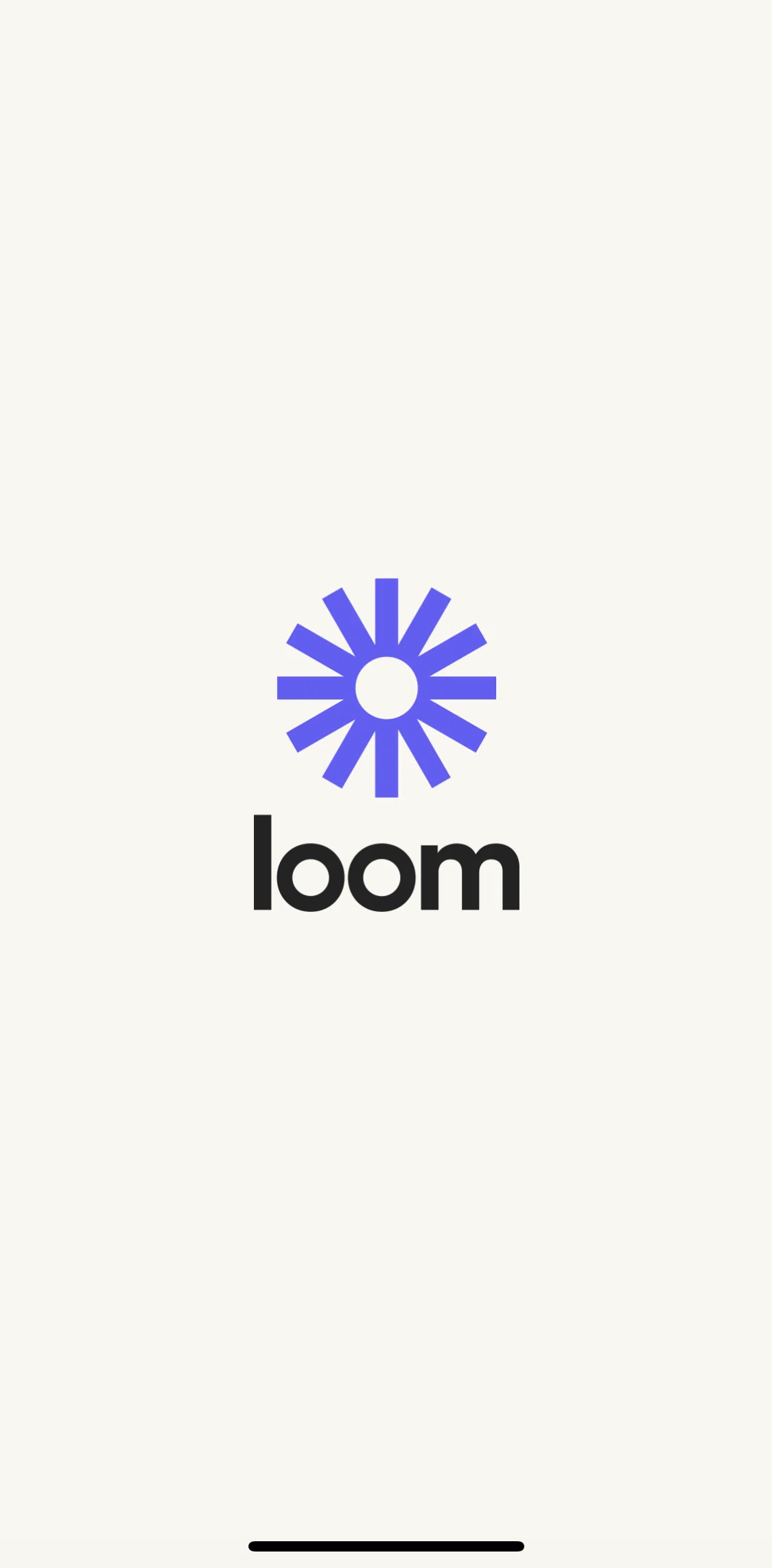 Loom Screen screen in the Onboarding flow