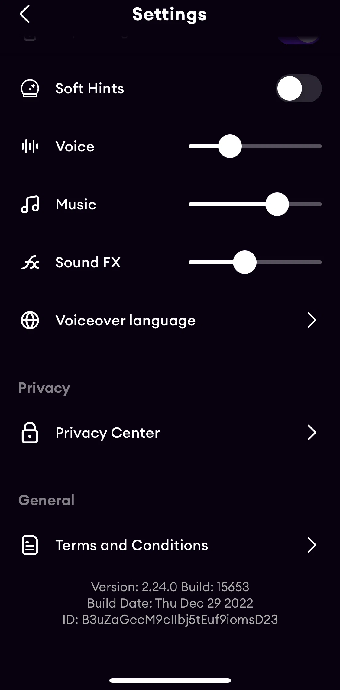 Loona Screen screen in the Privacy policy flow