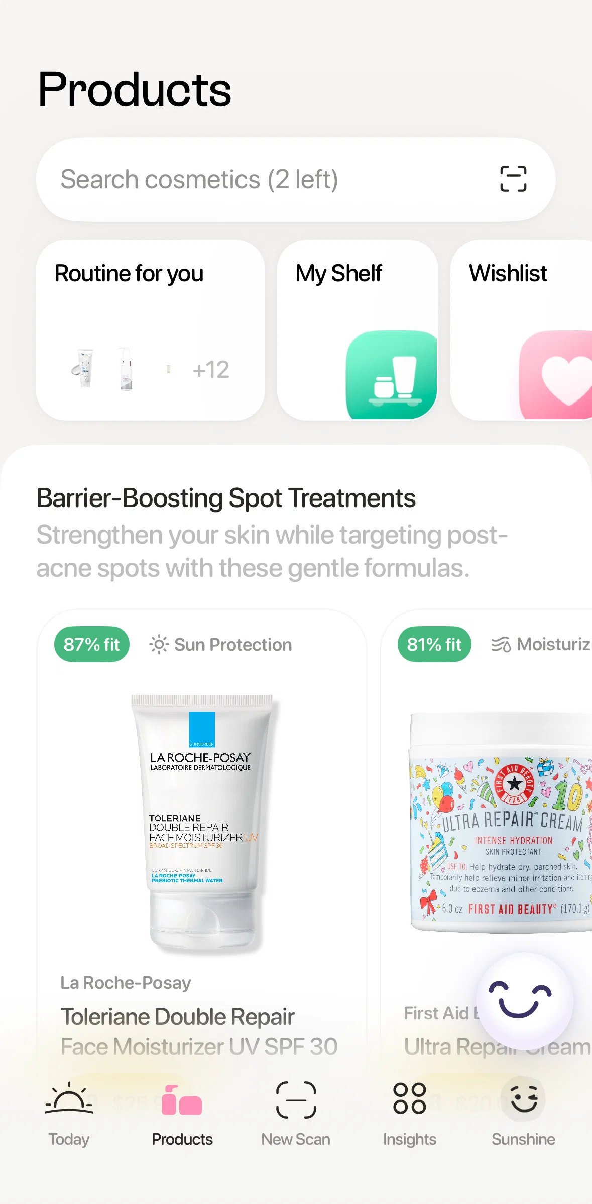 Lovi Screen screen in the My shelf flow