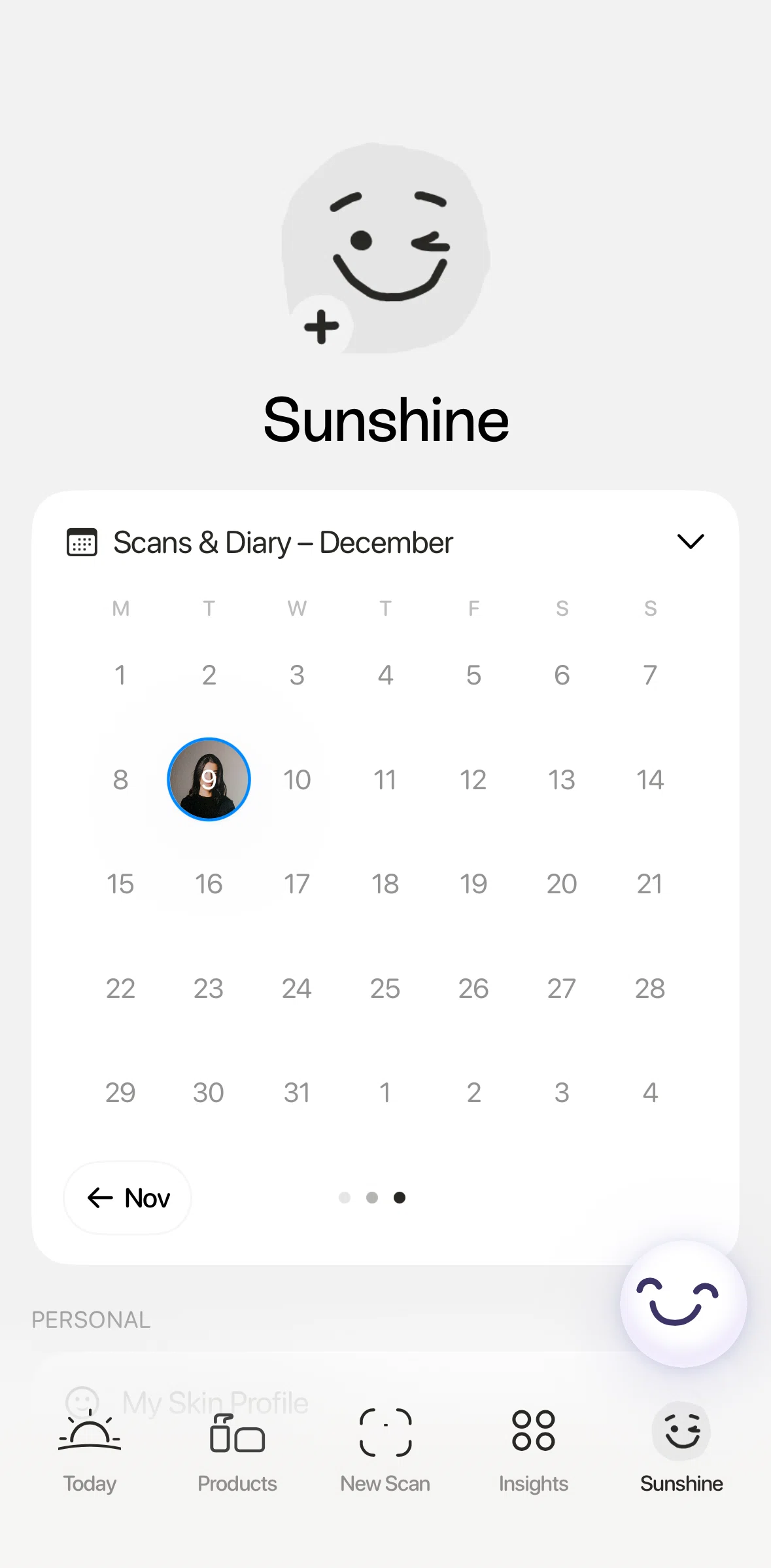 Lovi Screen screen in the Uploading profile picture flow