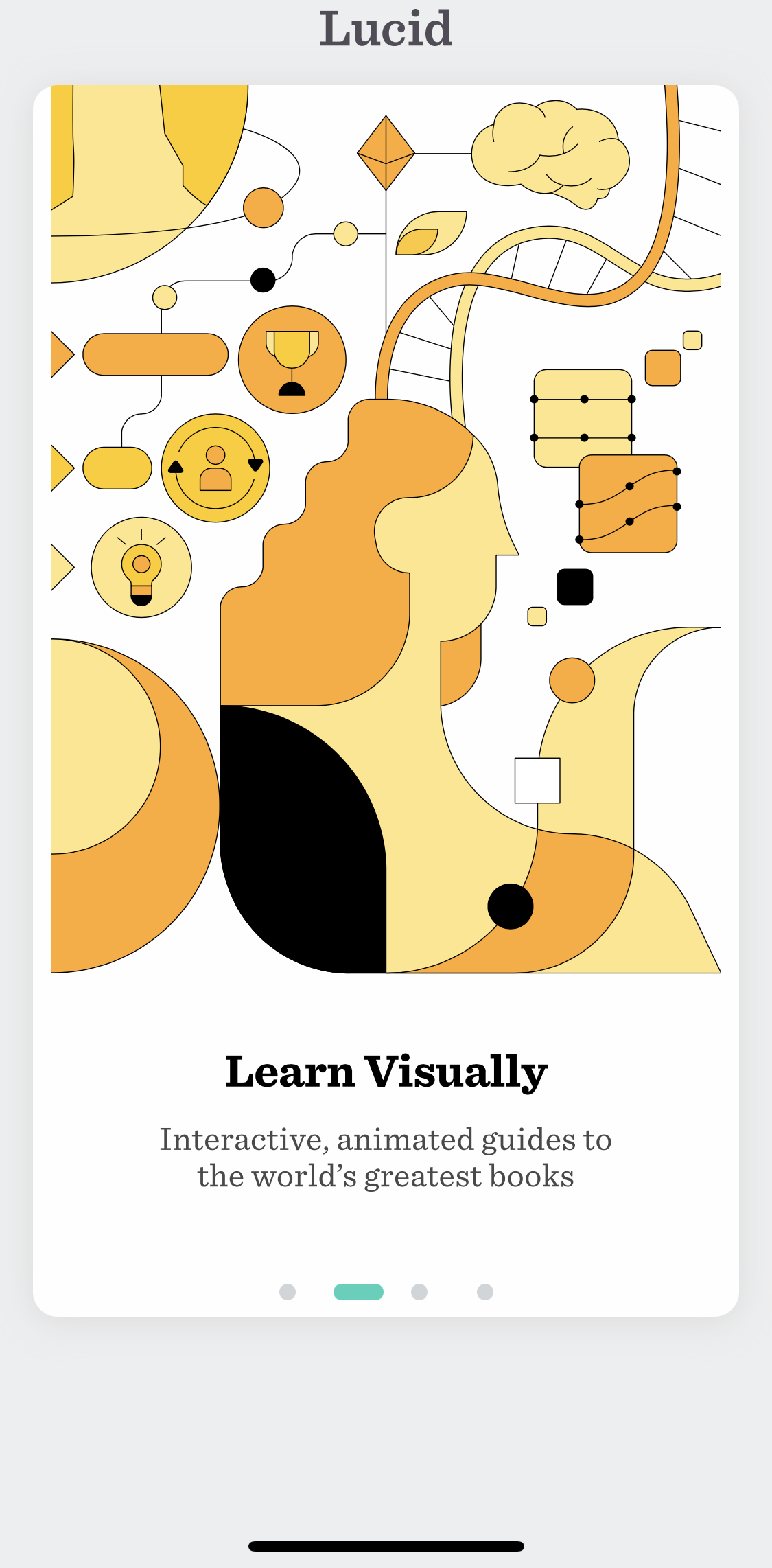 Lucid Welcome slides screen in the General Browsing flow