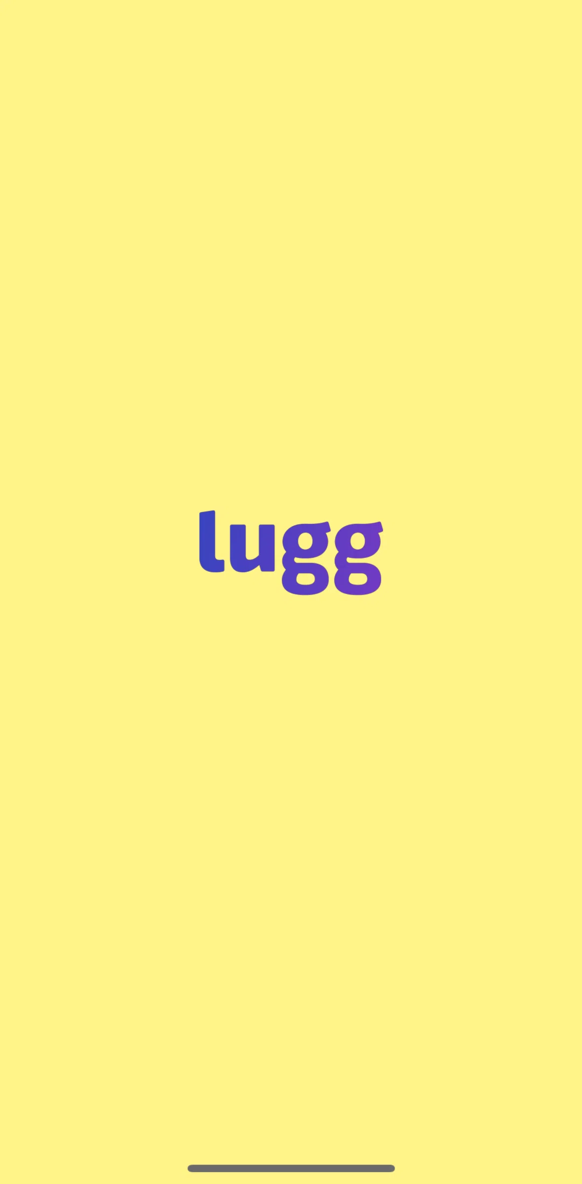 Lugg Screen screen in the Onboarding flow