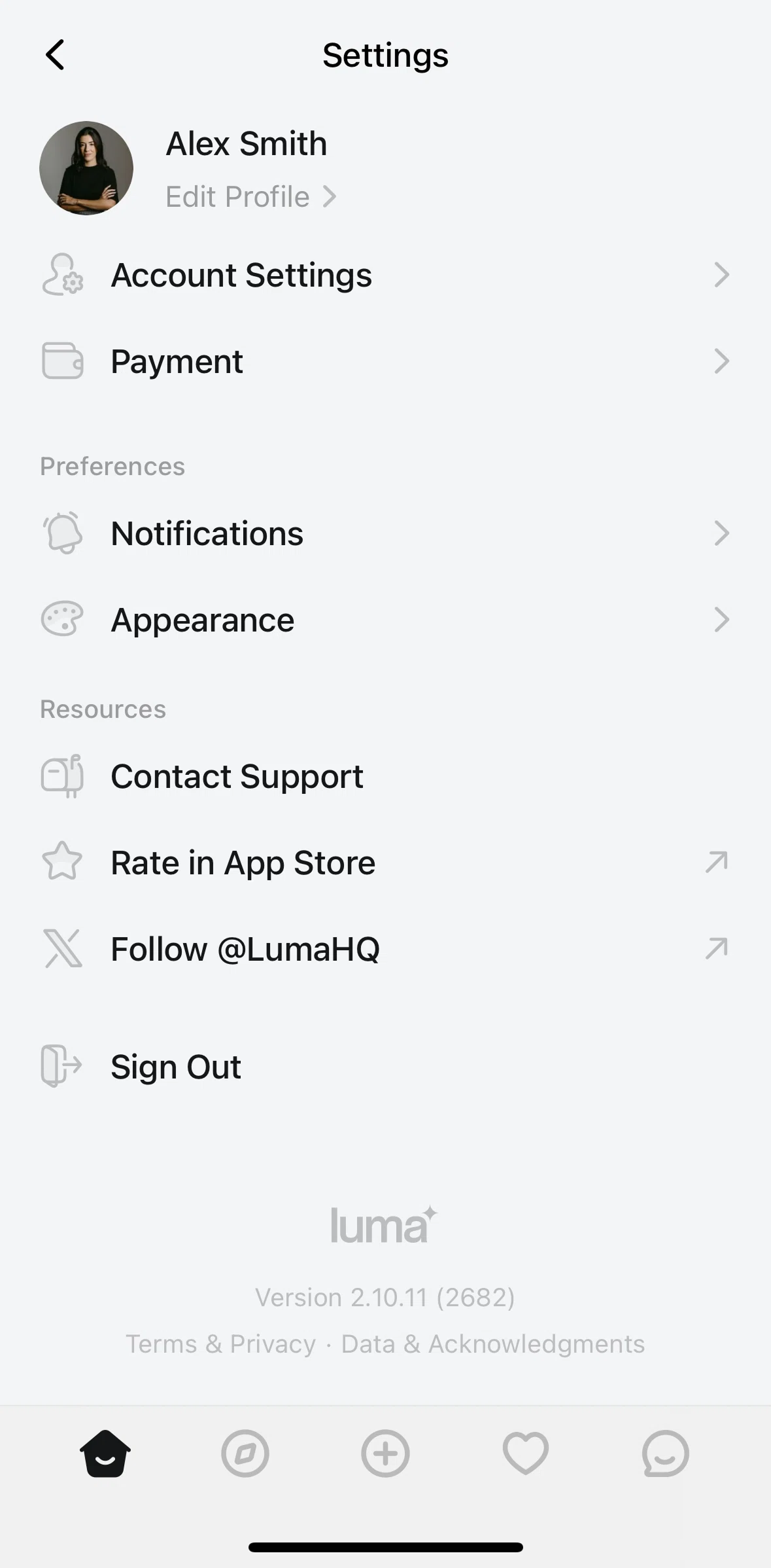 Luma Screen screen in the Payment flow