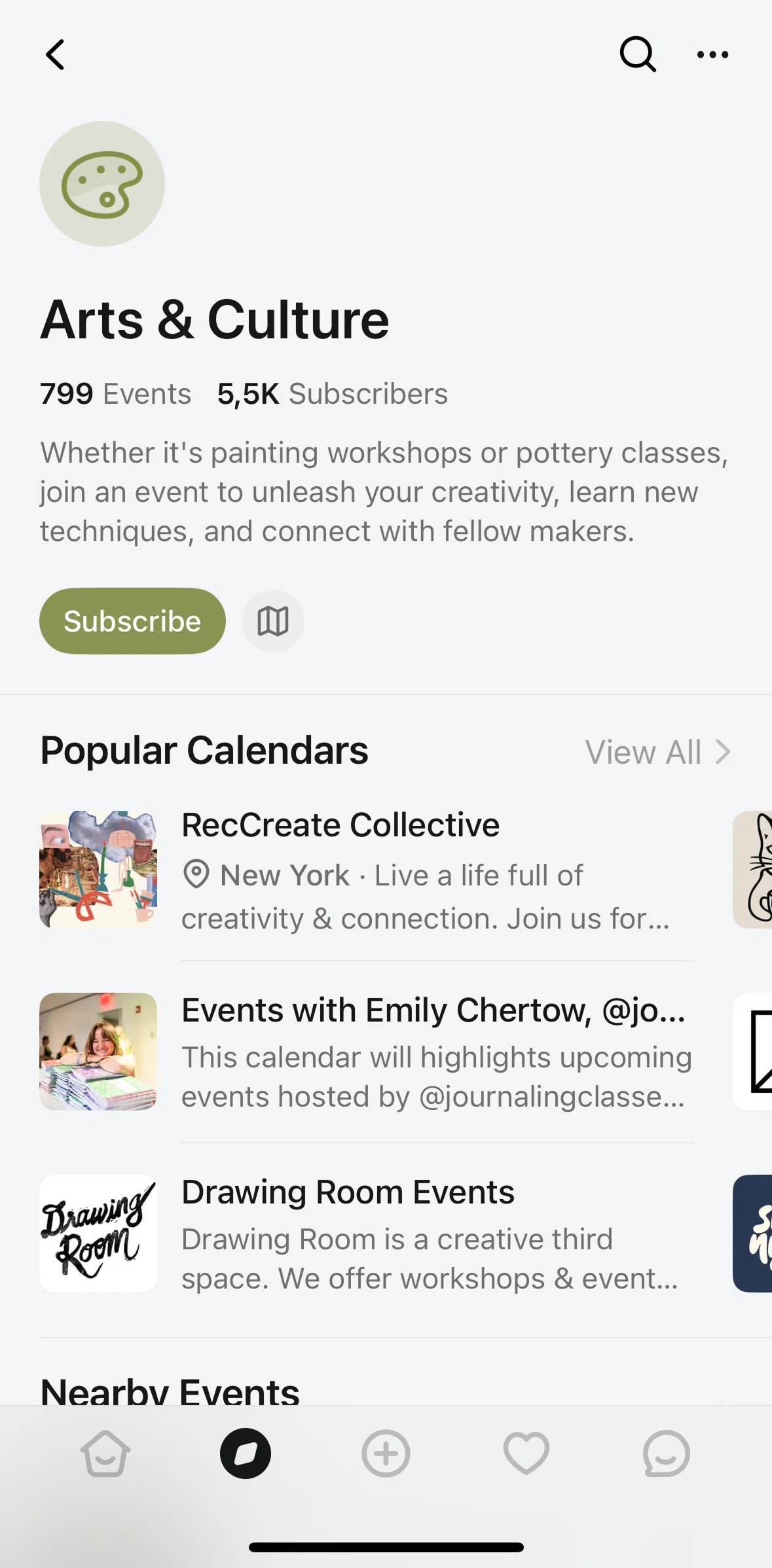 Luma Screen screen in the Subscribing to a category flow