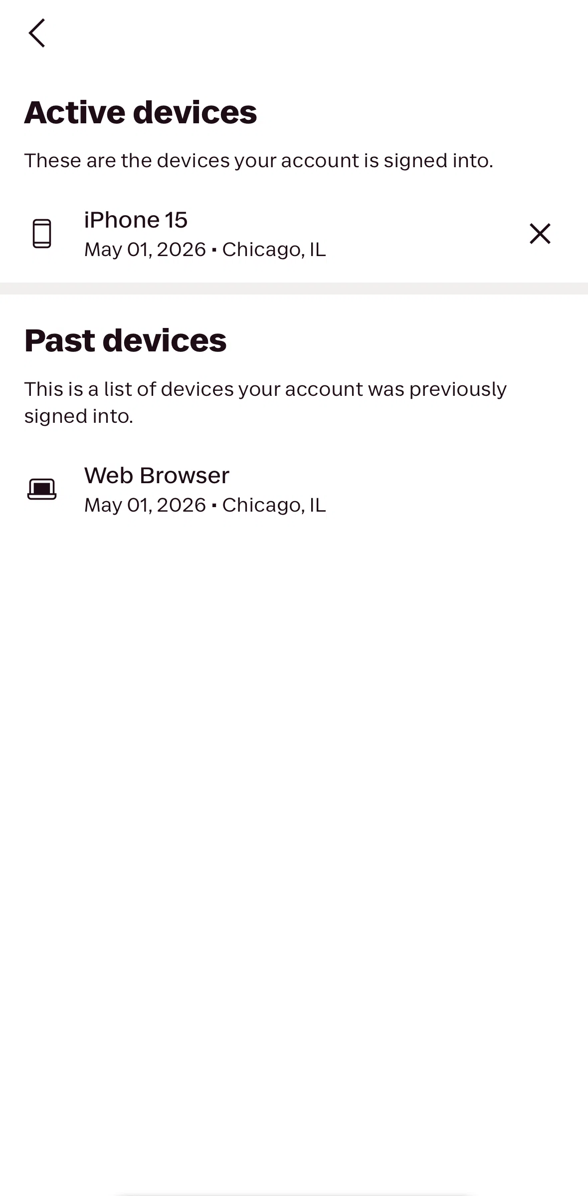 Lyft Screen screen in the Logging out (device) flow