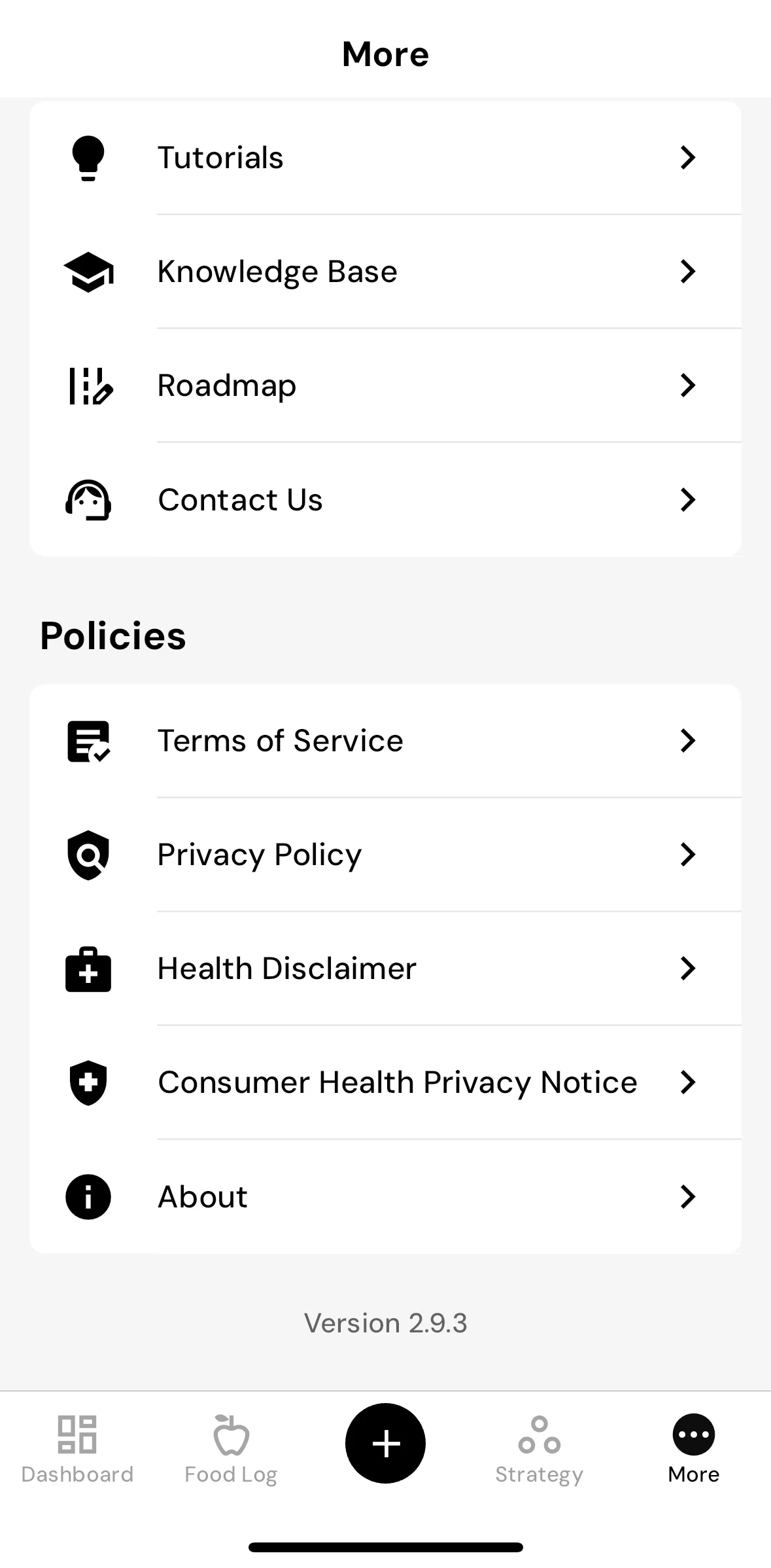 MacroFactor Screen screen in the About flow
