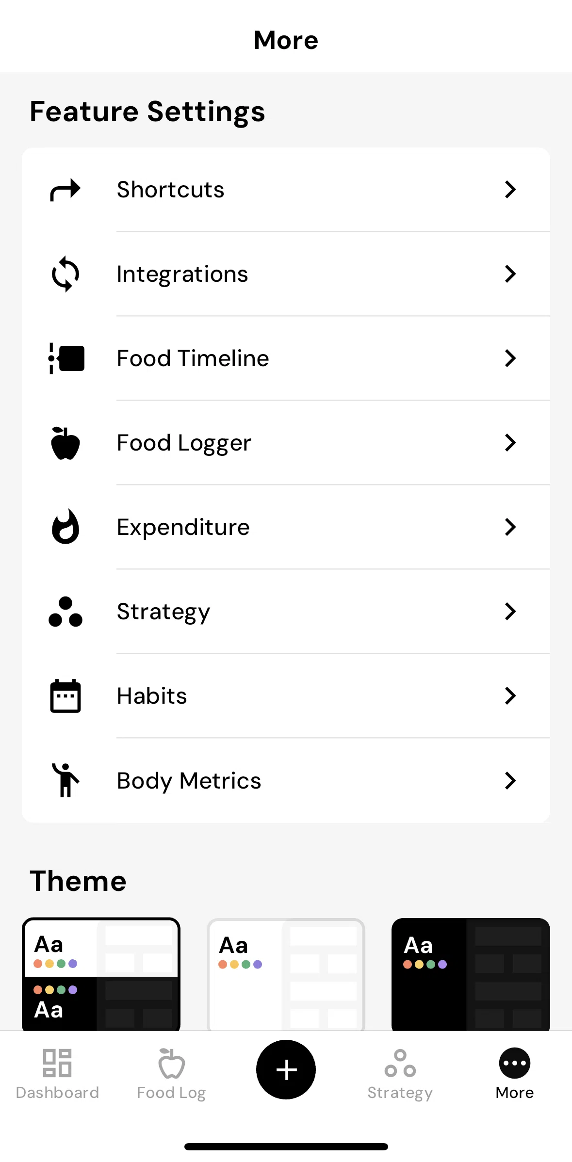 MacroFactor Screen screen in the Integrations flow