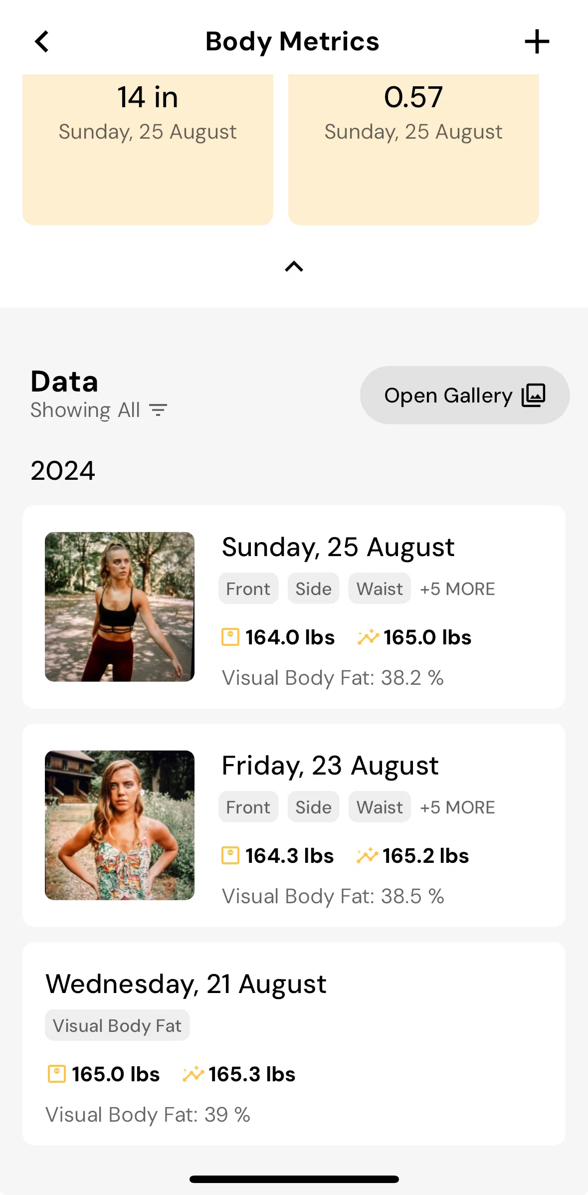 MacroFactor Screen screen in the View gallery flow