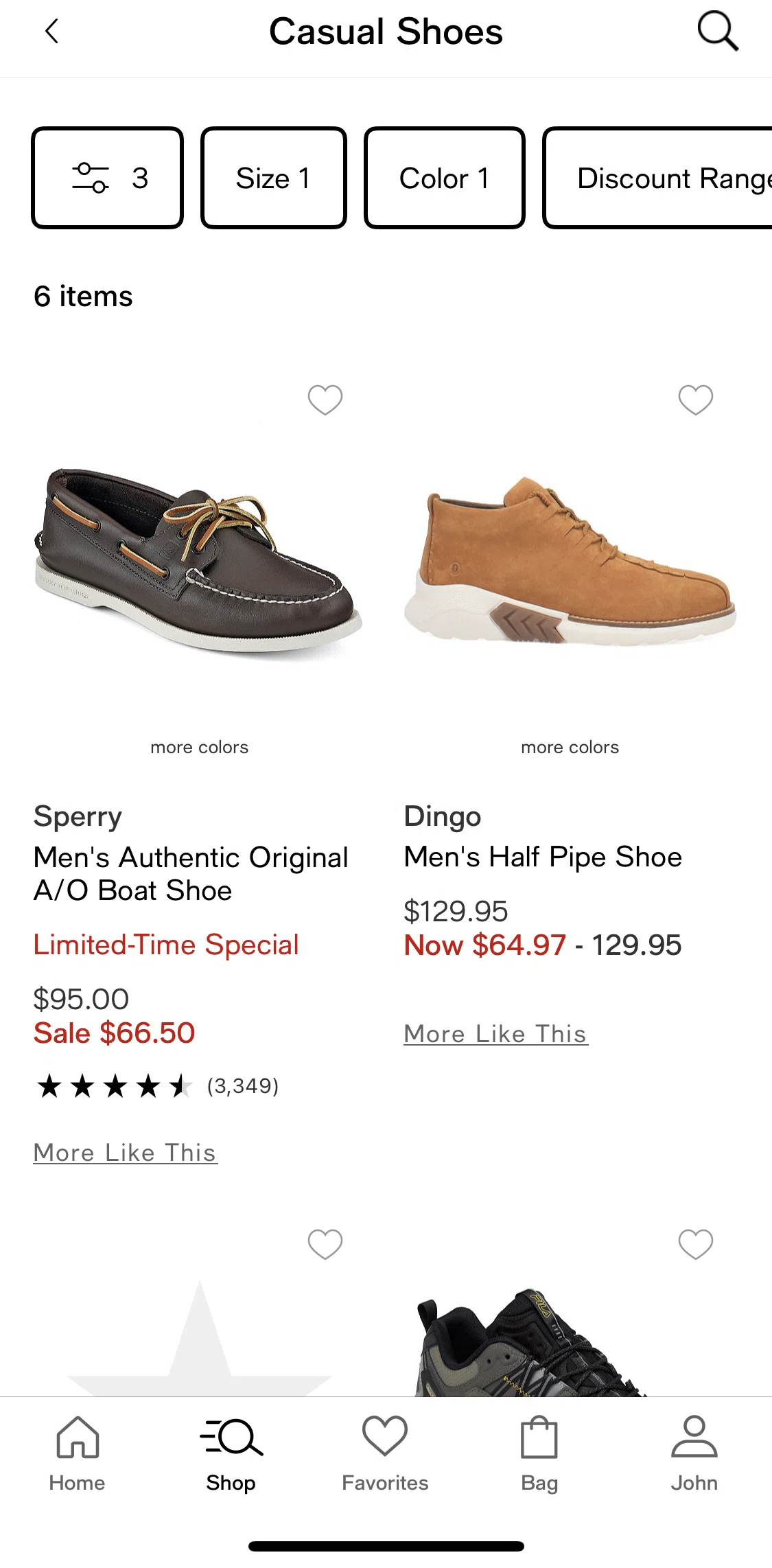 Macy's Screen screen in the Product detail flow