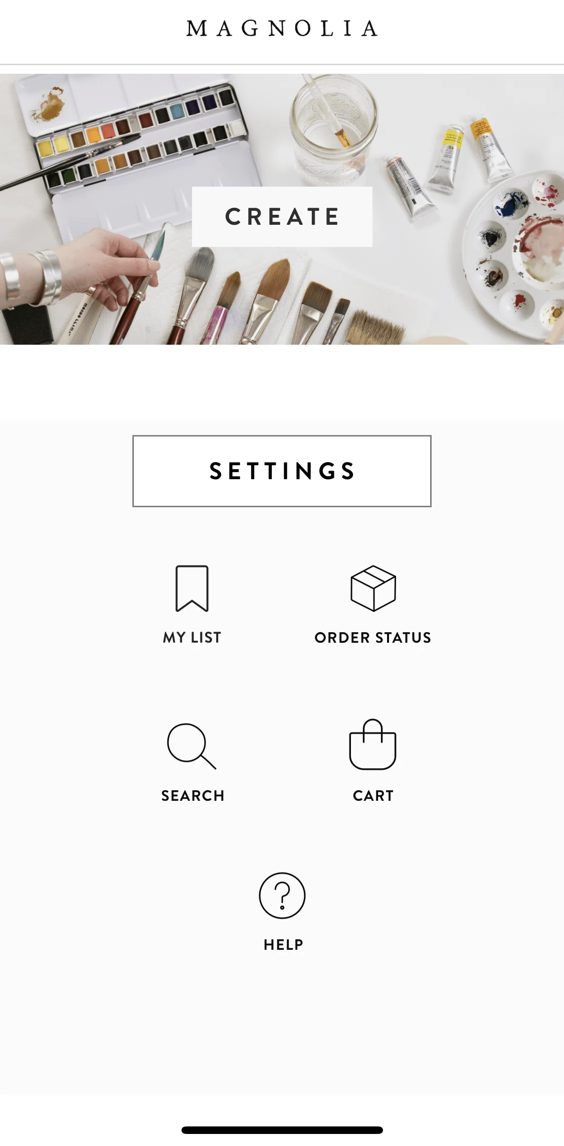 Magnolia Screen screen in the My list flow