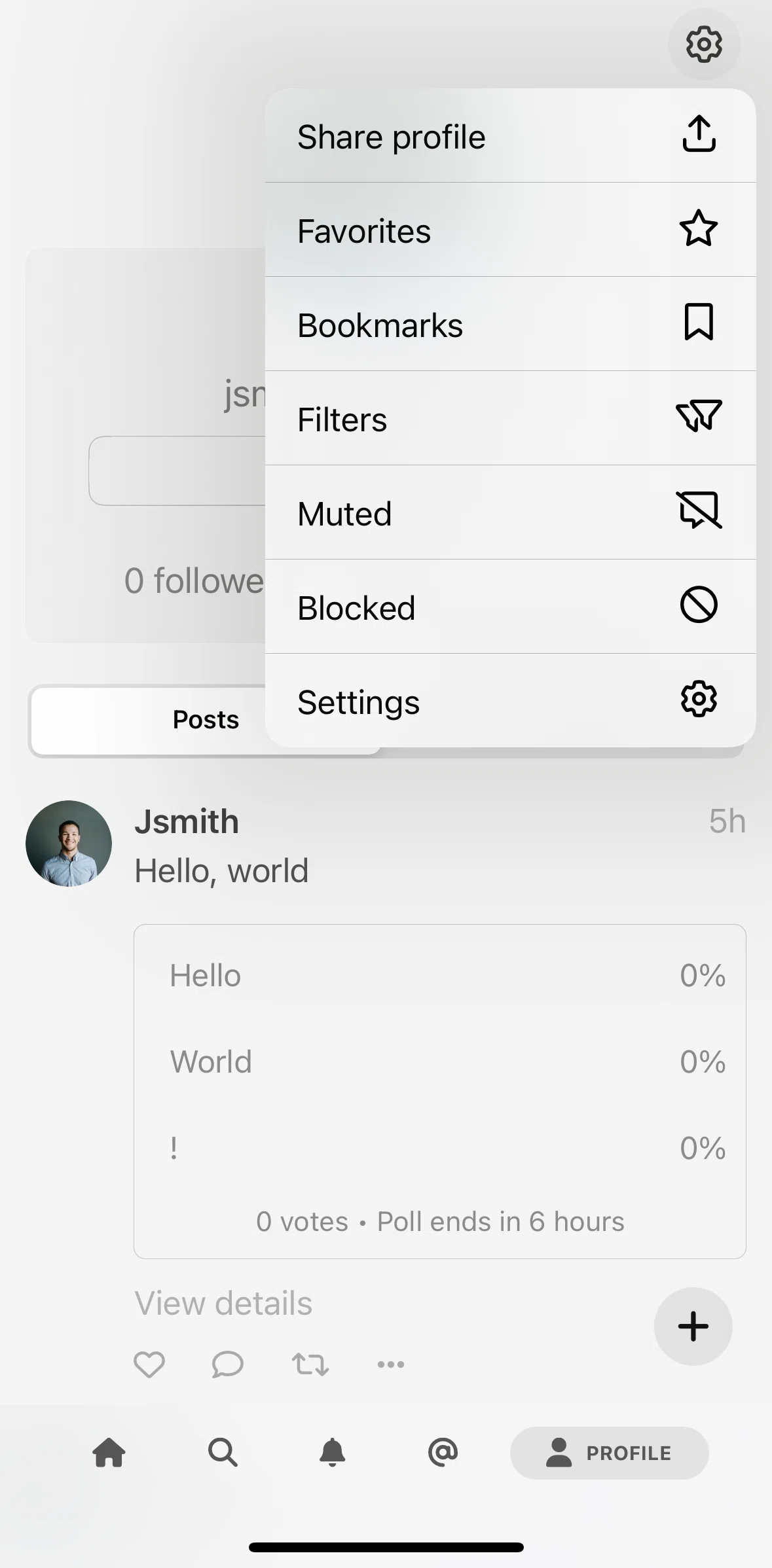 Mammoth Screen screen in the Adding a filter flow