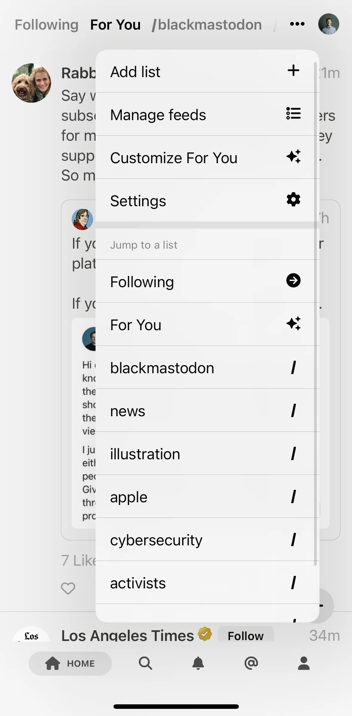 Mammoth Screen screen in the Adding a list flow