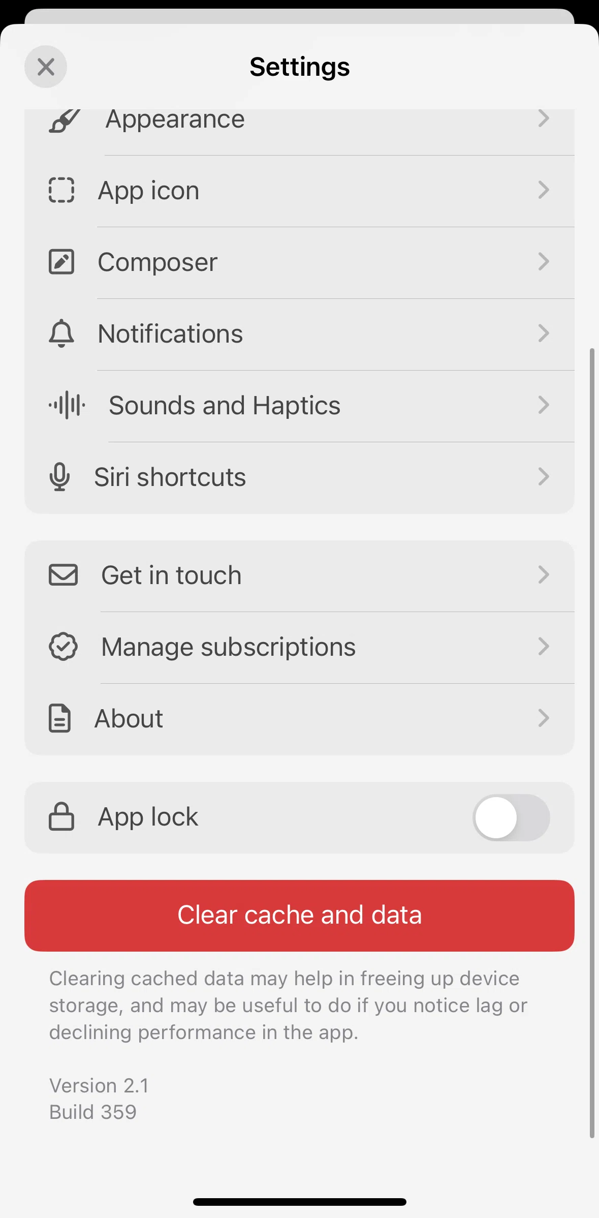 Mammoth Screen screen in the Privacy policy flow