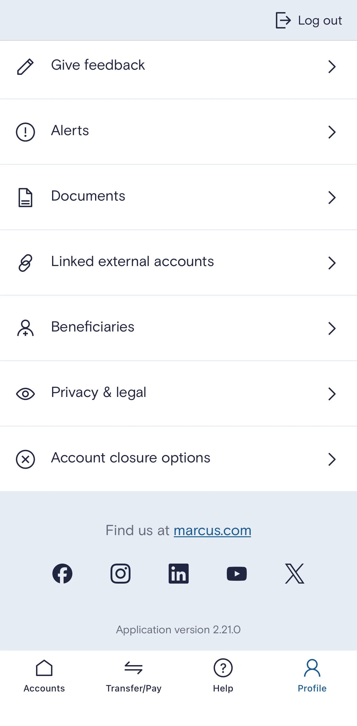 Marcus by Goldman Sachs Screen screen in the Enabling alerts flow