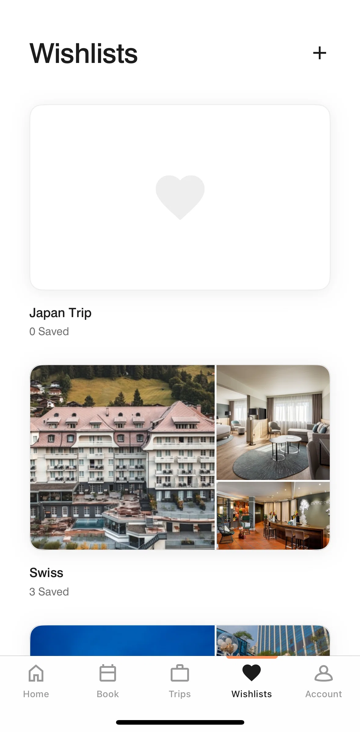 Marriott Bonvoy Screen screen in the Wishlist detail flow